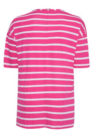 Star and Stripes Plain HOT Pink T Shirt 100% Rich Soft Organic Cotton  Fuschia T Shirt