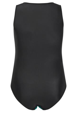 Buy Yours Curve Black Zip Front Swim Top from Next Ireland