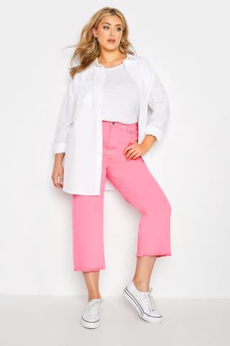 Judy Blue Pink HW Cargo Straight Jeans - Shop Daffodils Boutique