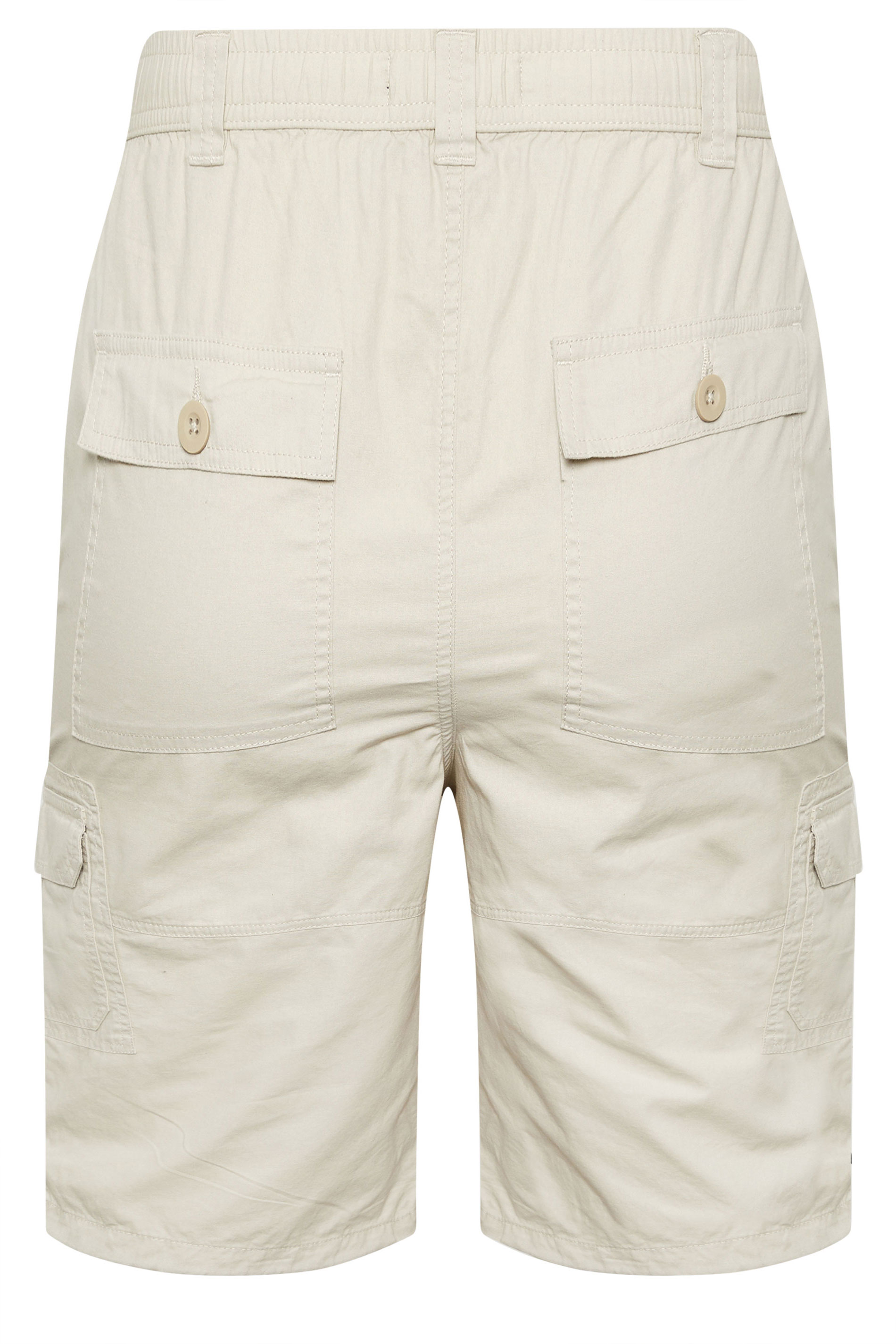 BadRhino Big & Tall Stone Brown Long Length Cargo Shorts | BadRhino 6