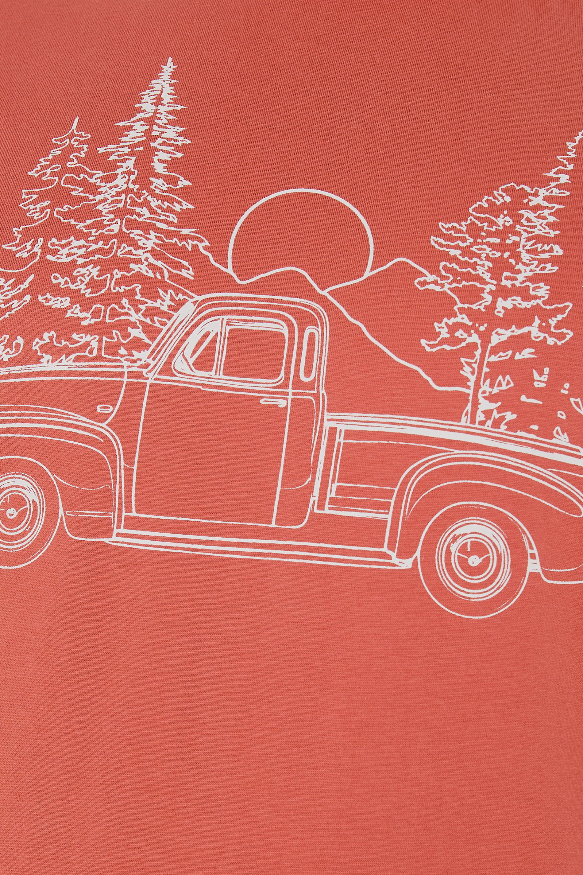 BadRhino Big & Tall Orange Pick Up Truck Graphic T-Shirt | BadRhino 6