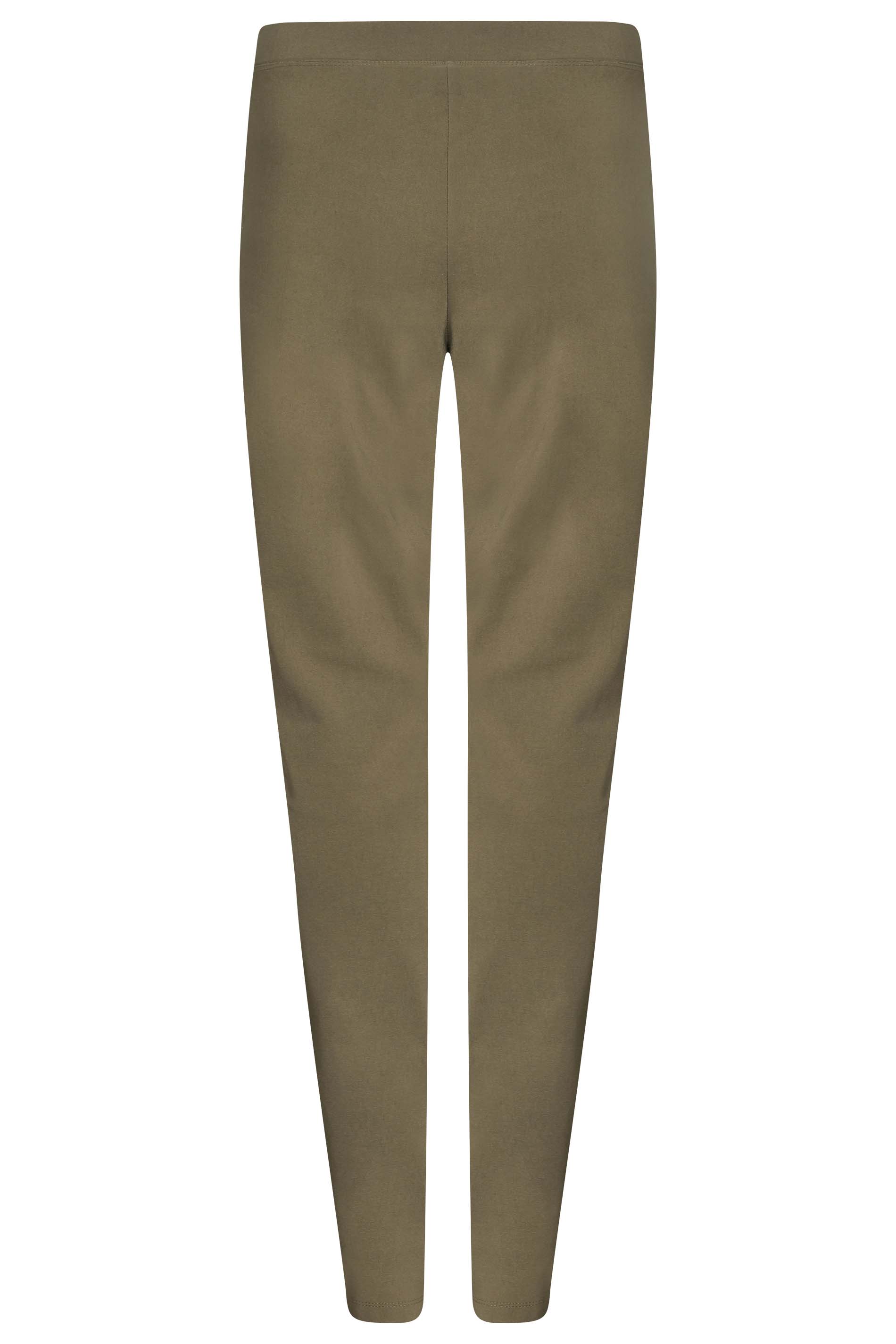 LTS Tall Khaki Green Stretch Skinny Trousers | Long Tall Sally 3
