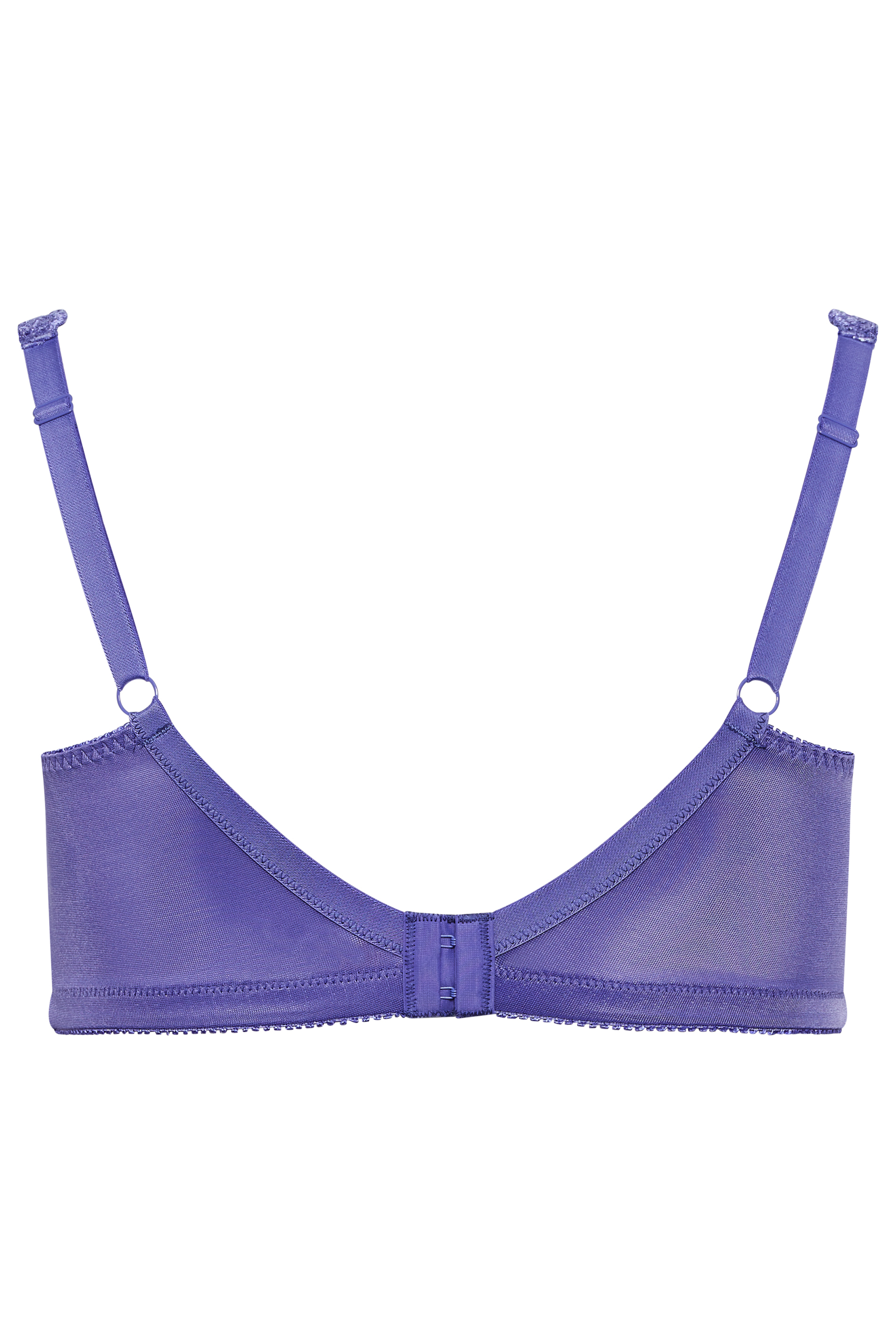 YOURS Plus Size Purple Hi Shine Lace Non-Padded Non-Wired Full Cup Bra ...