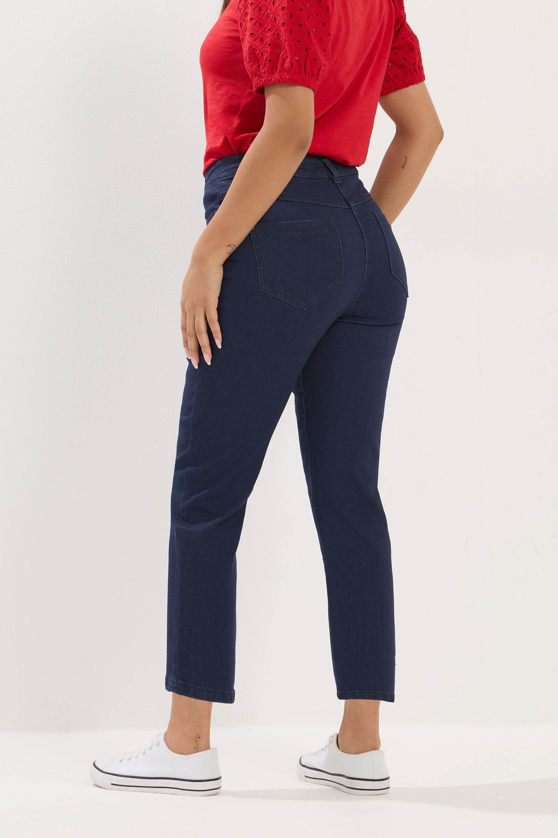 M&Co Petite Indigo Blue Cropped Jeans | M&Co 2