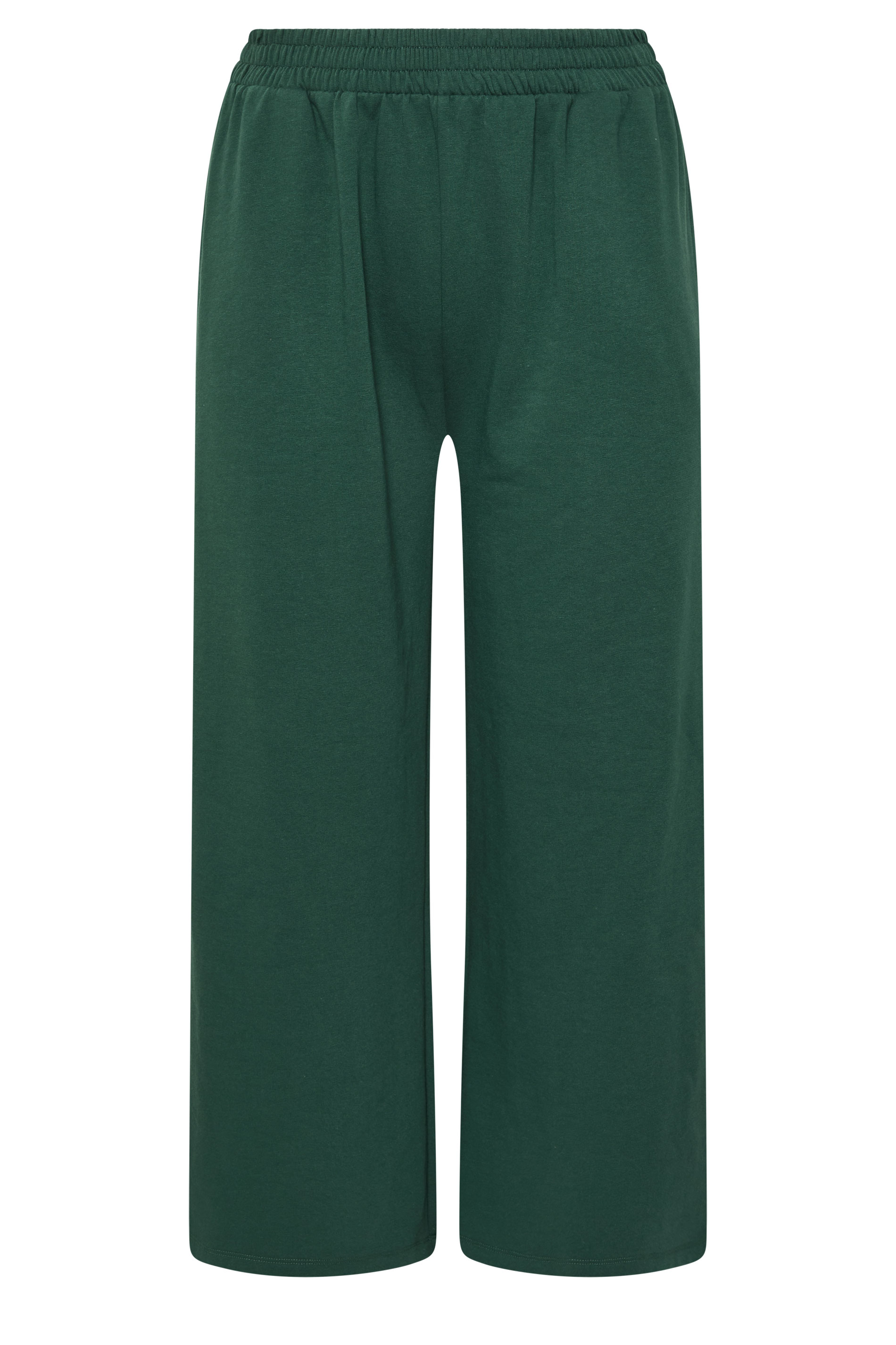 LIMITED COLLECTION Plus Size Forest Green Wide Leg Joggers | Yours Clothing 5