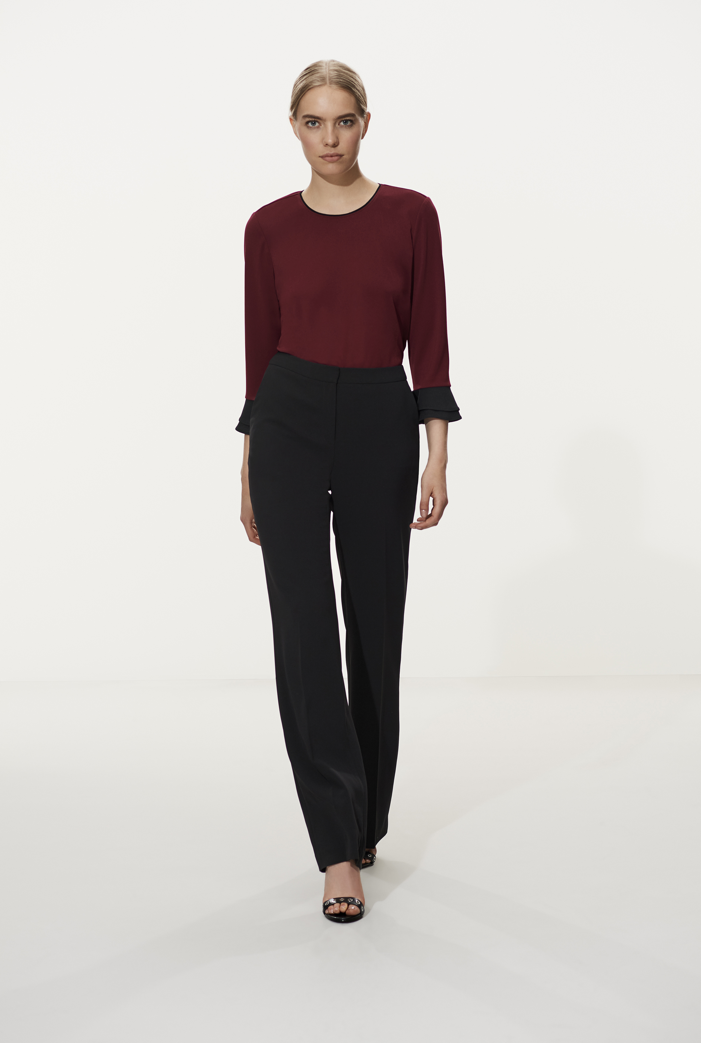 Karl Lagerfeld Paris Wide Leg Suit Pant | Long Tall Sally