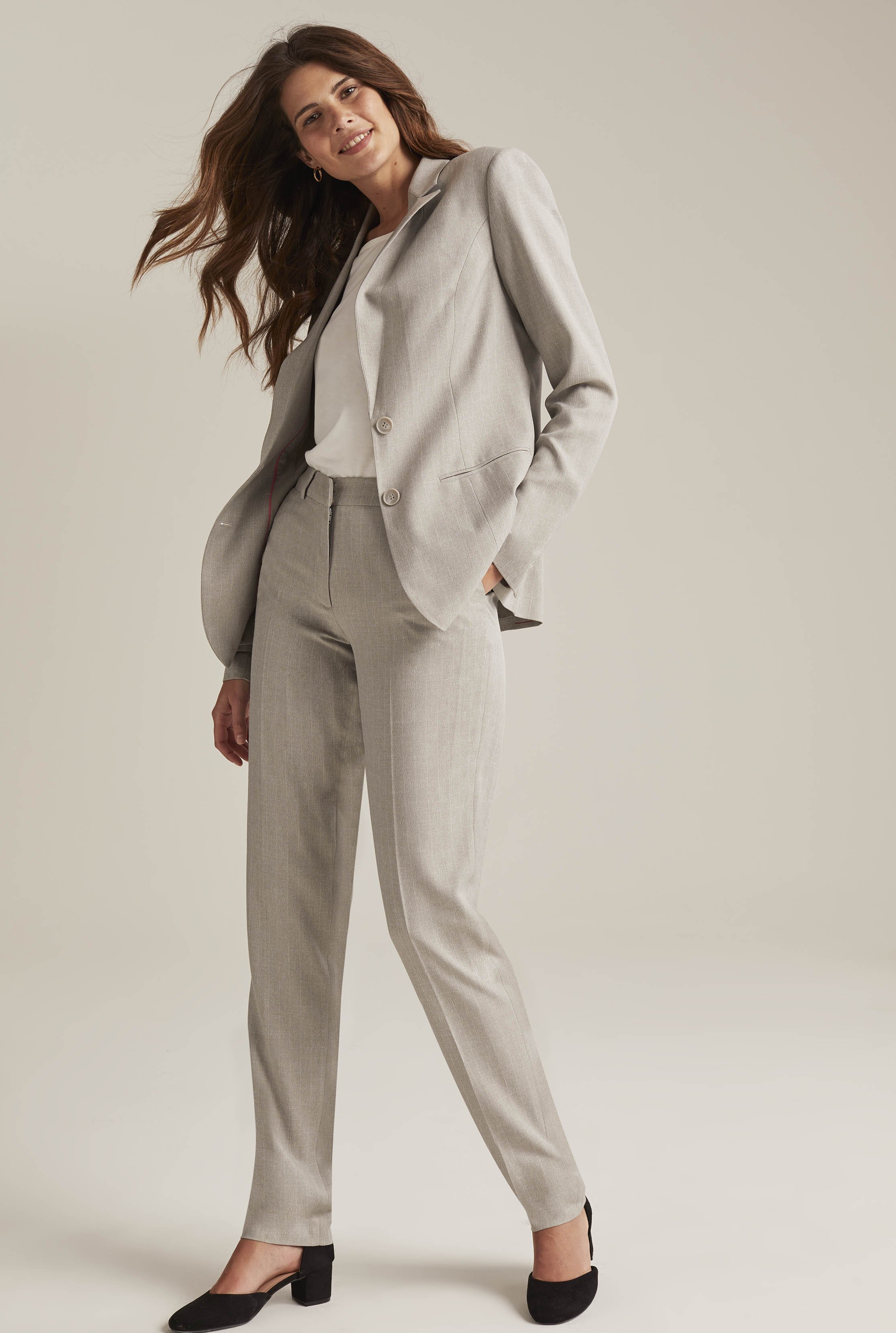 Grey Tailored Suit Jacket | Long Tall Sally