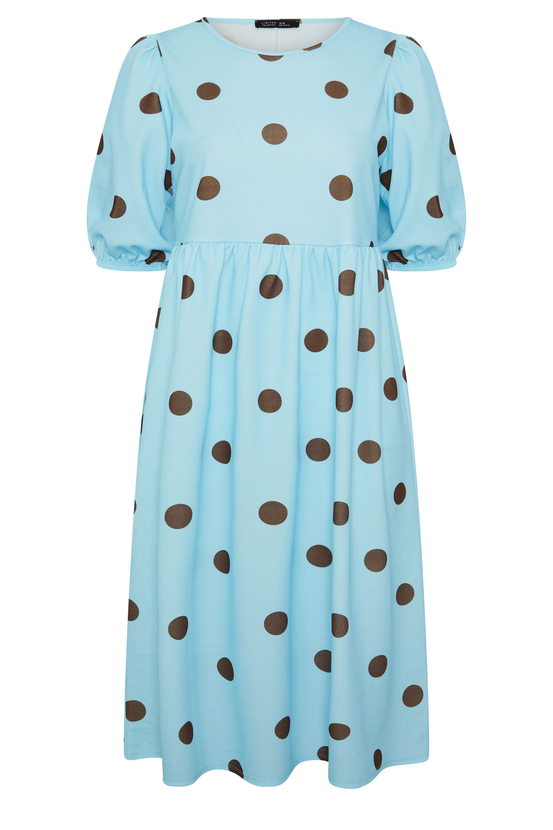LIMITED COLLECTION Plus Size Blue Polka Dot Dress | Yours Clothing 5