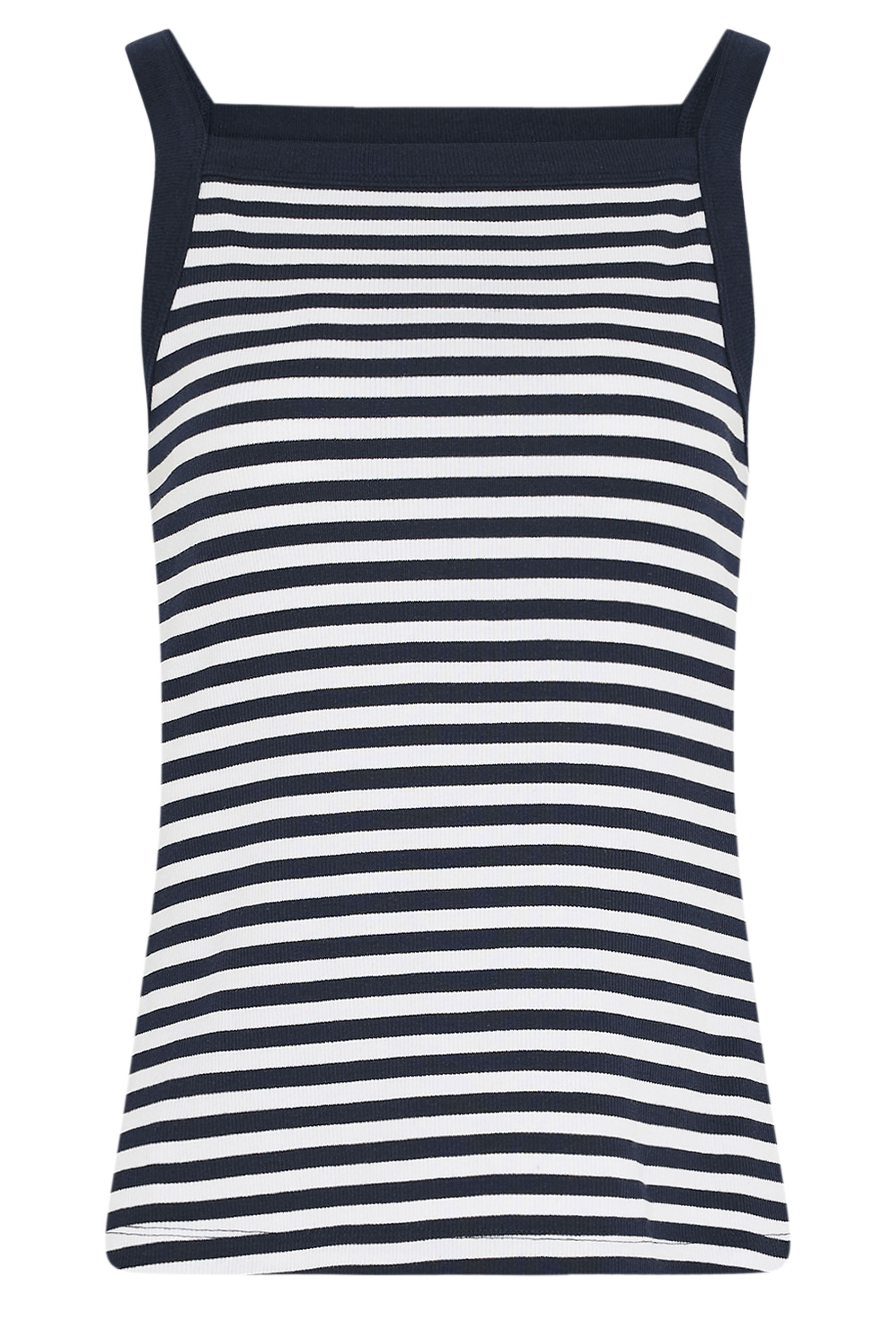 LTS Tall Women's 2 PACK White Stripe High Neck Ribbed Vest | Long Tall Sally 8