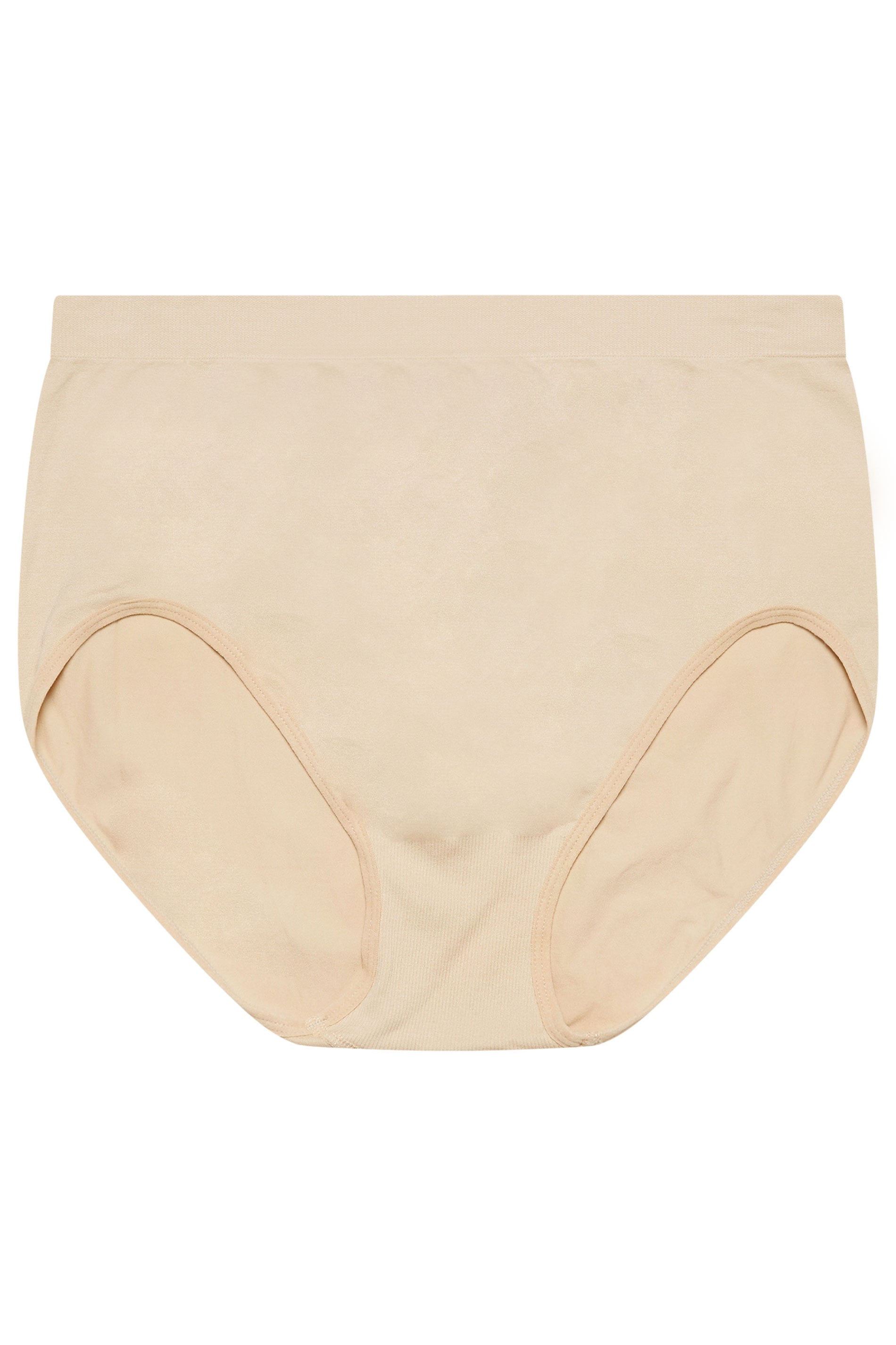 YOURSET Plus Size 3 PACK Black & Nude Seamless Light Control Full Briefs | Yours Clothing  8