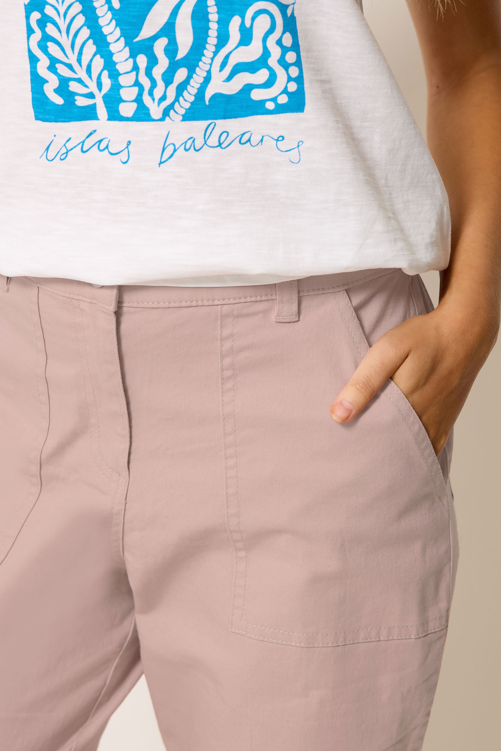 M&Co Pink Twill Carpenter Trousers | M&Co 4