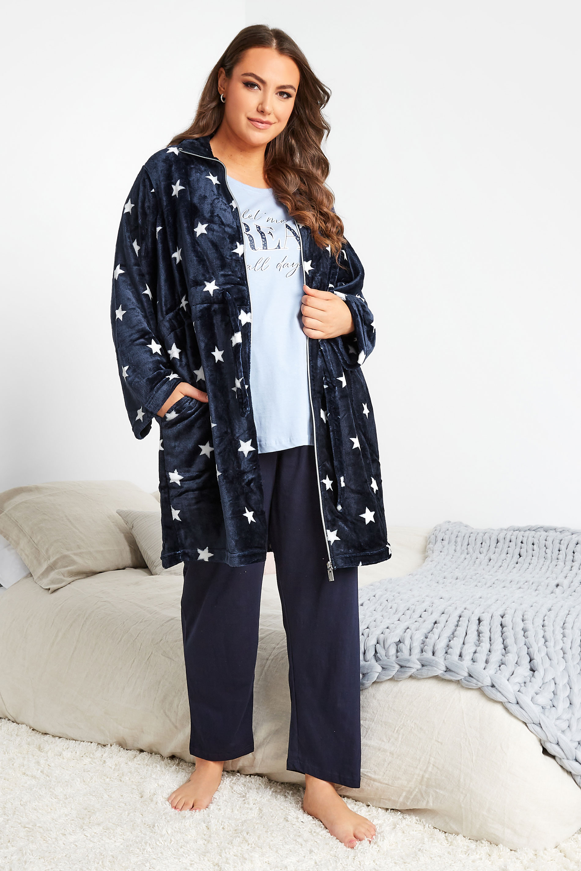 Chelsea Blue Dressing Gown  For Her from The Luxe Company UK