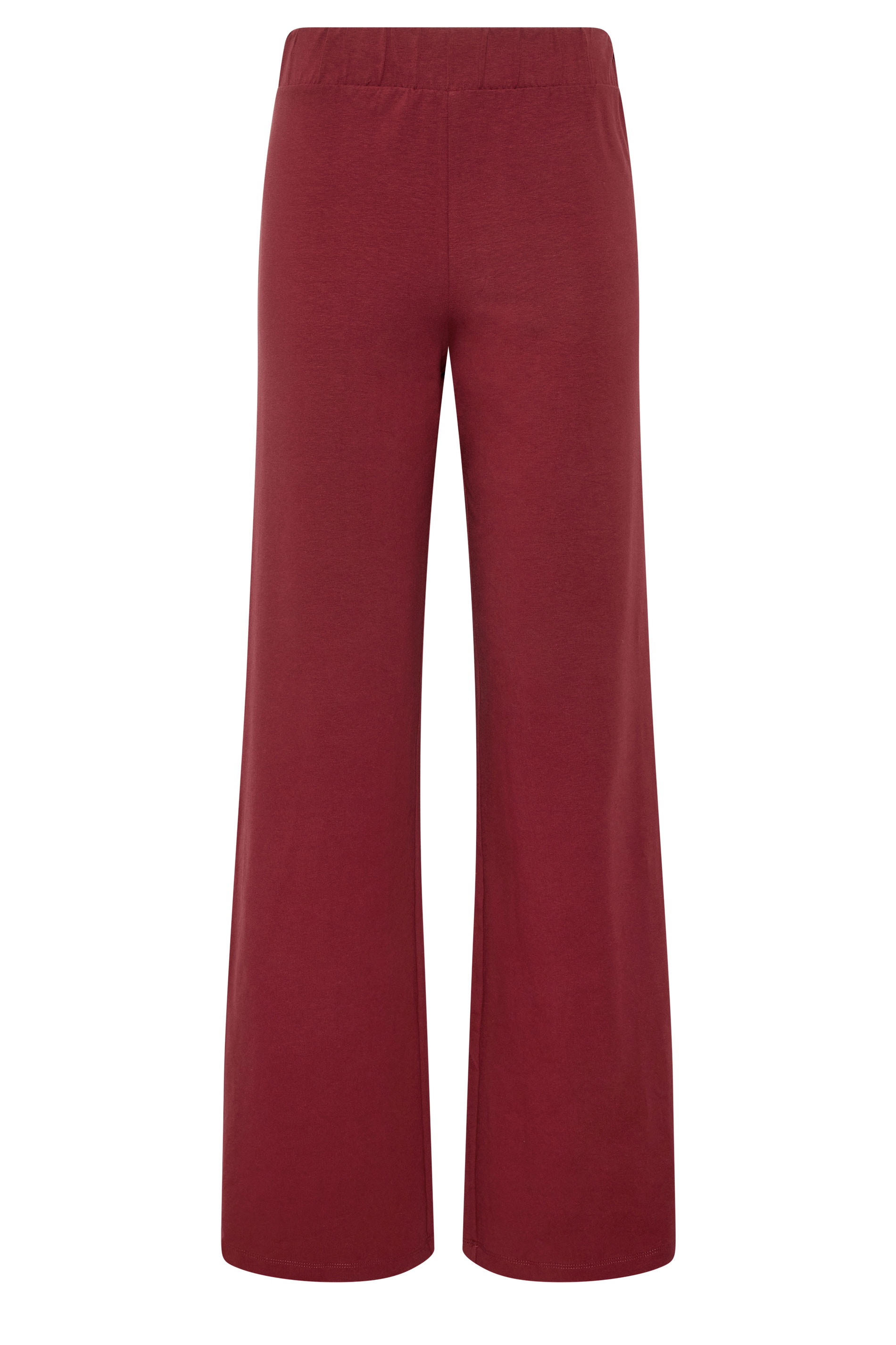 LTS Tall Women's Burgundy Red Side Stripe Cotton Wide Leg Leggings | Long Tall Sally 5