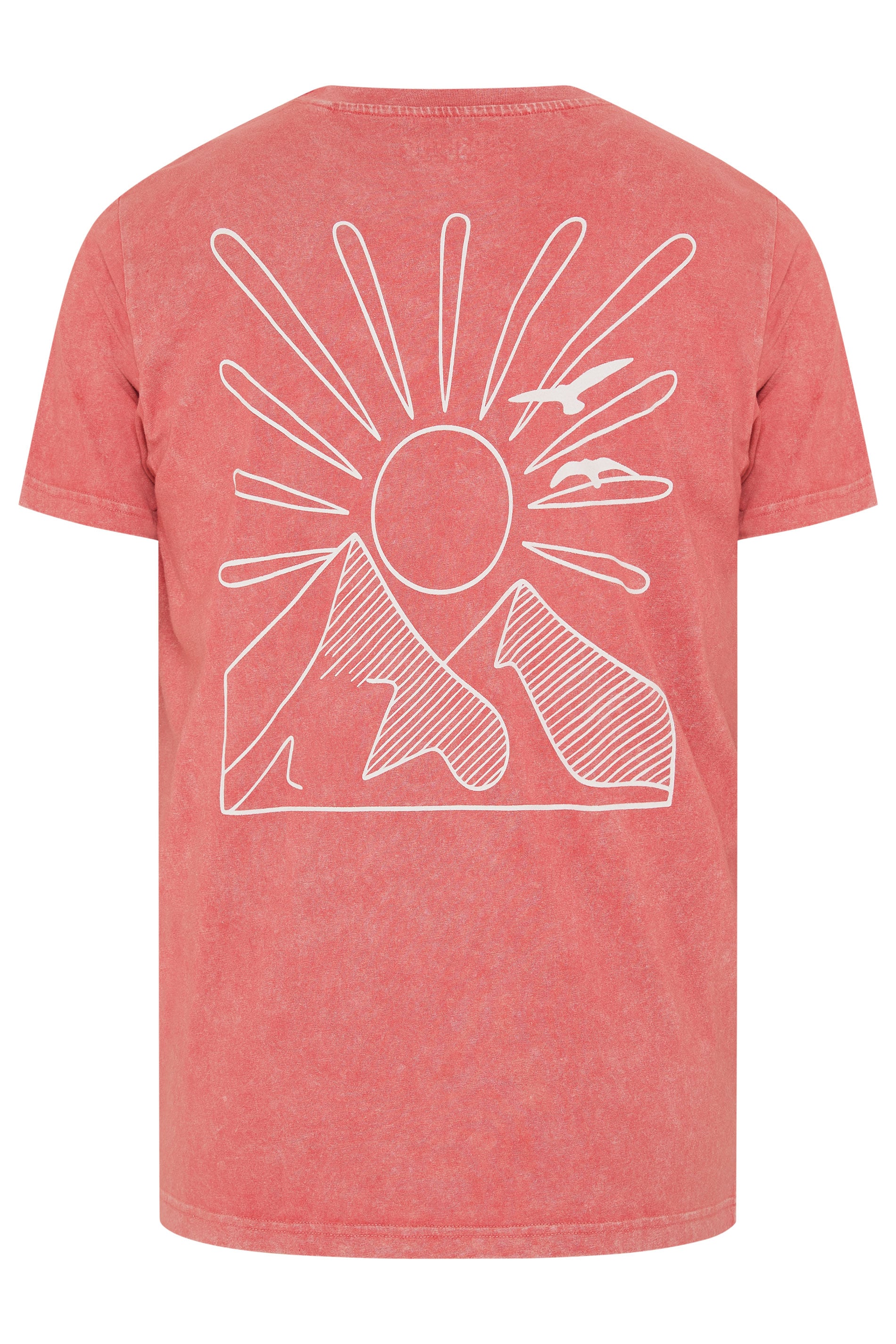 BadRhino Big & Tall Orange Mountain Graphic T-Shirt | BadRhino  7