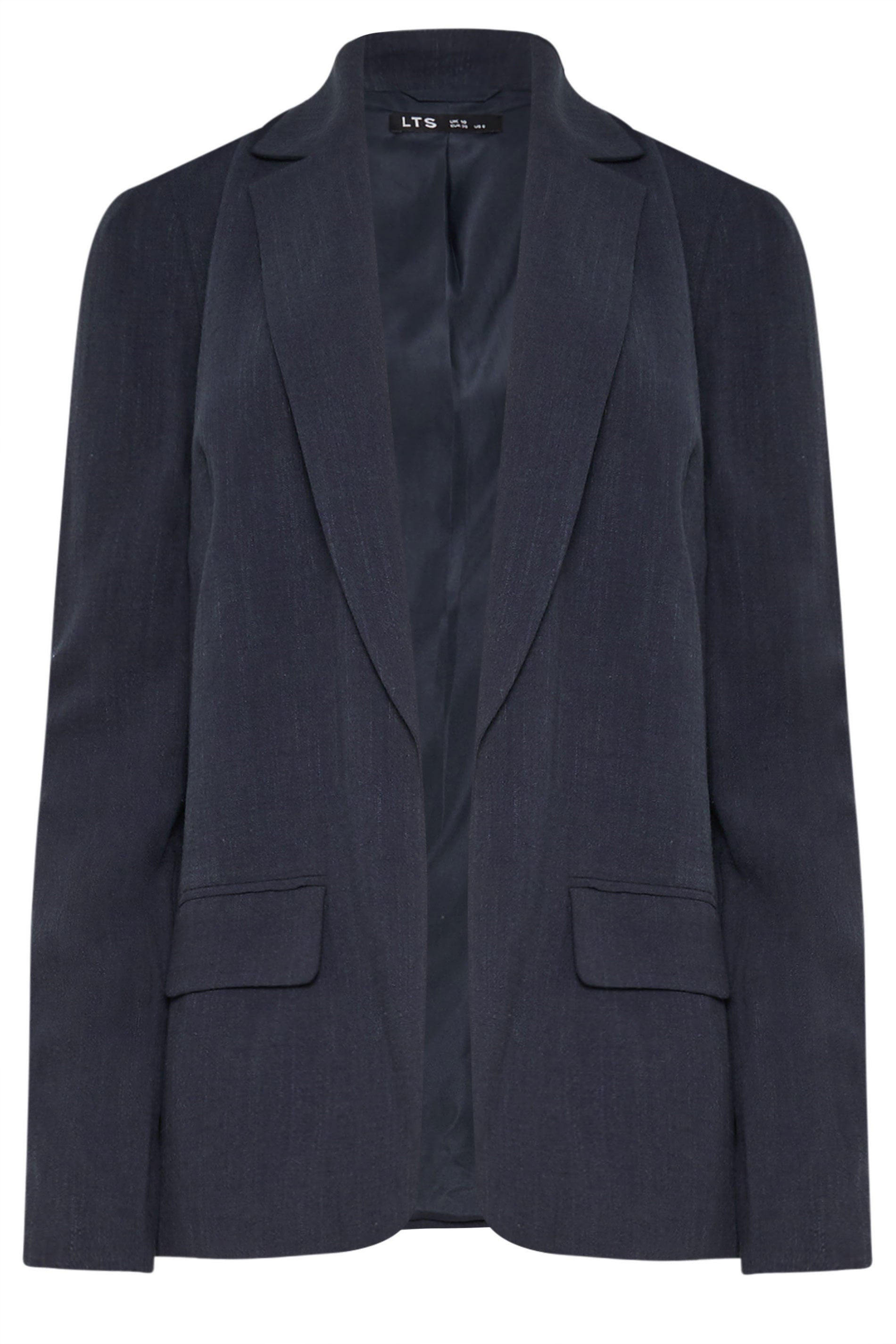 LTS Tall Women's Navy Blue Linen Blazer | Long Tall Sally 6