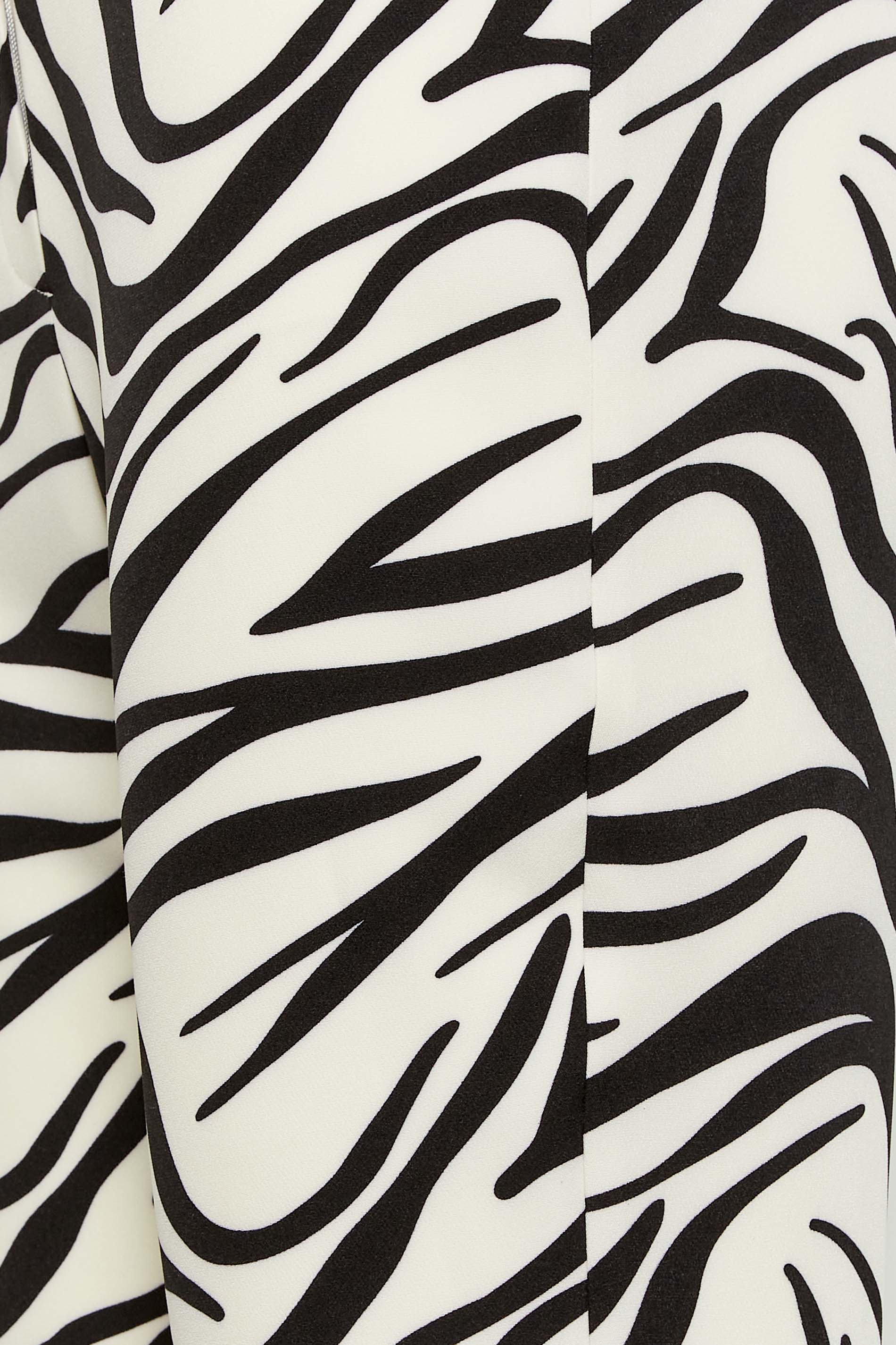 LTS Tall Black & White Zebra Print Slim Leg Trousers | Long Tall Sally 3