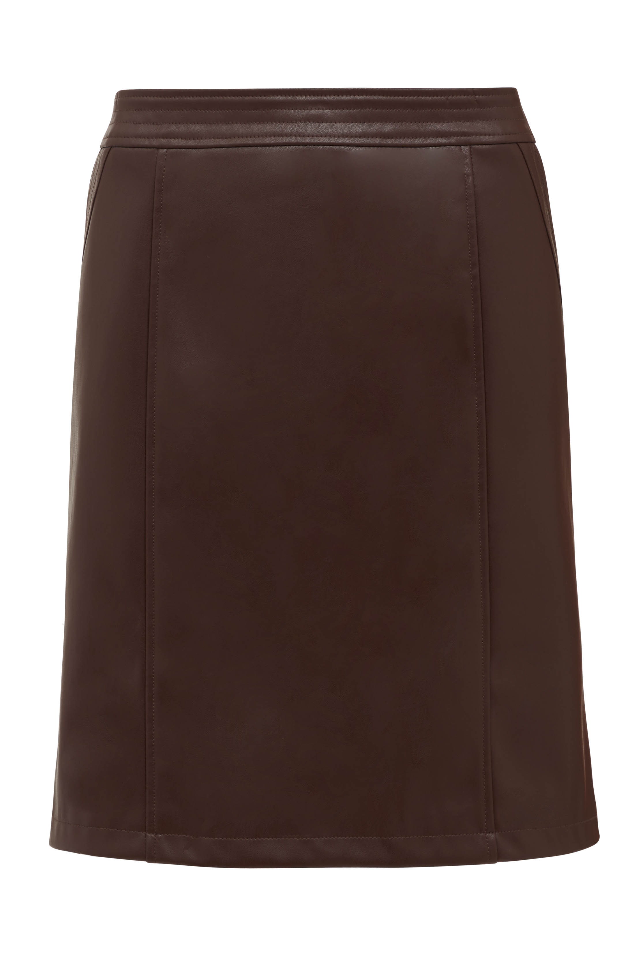 Burgundy Vegan Leather Skirt Long Tall Sally 