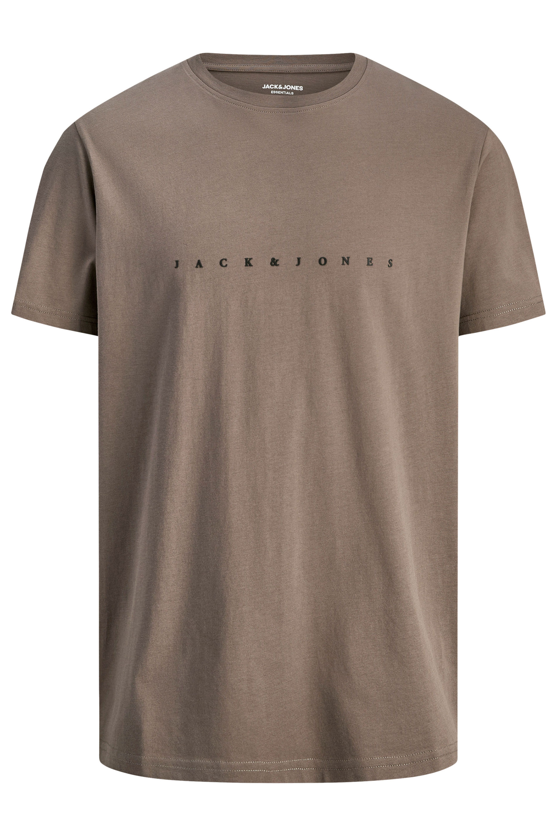 JACK & JONES Big & Tall Falcon Brown T-Shirt | BadRhino 2