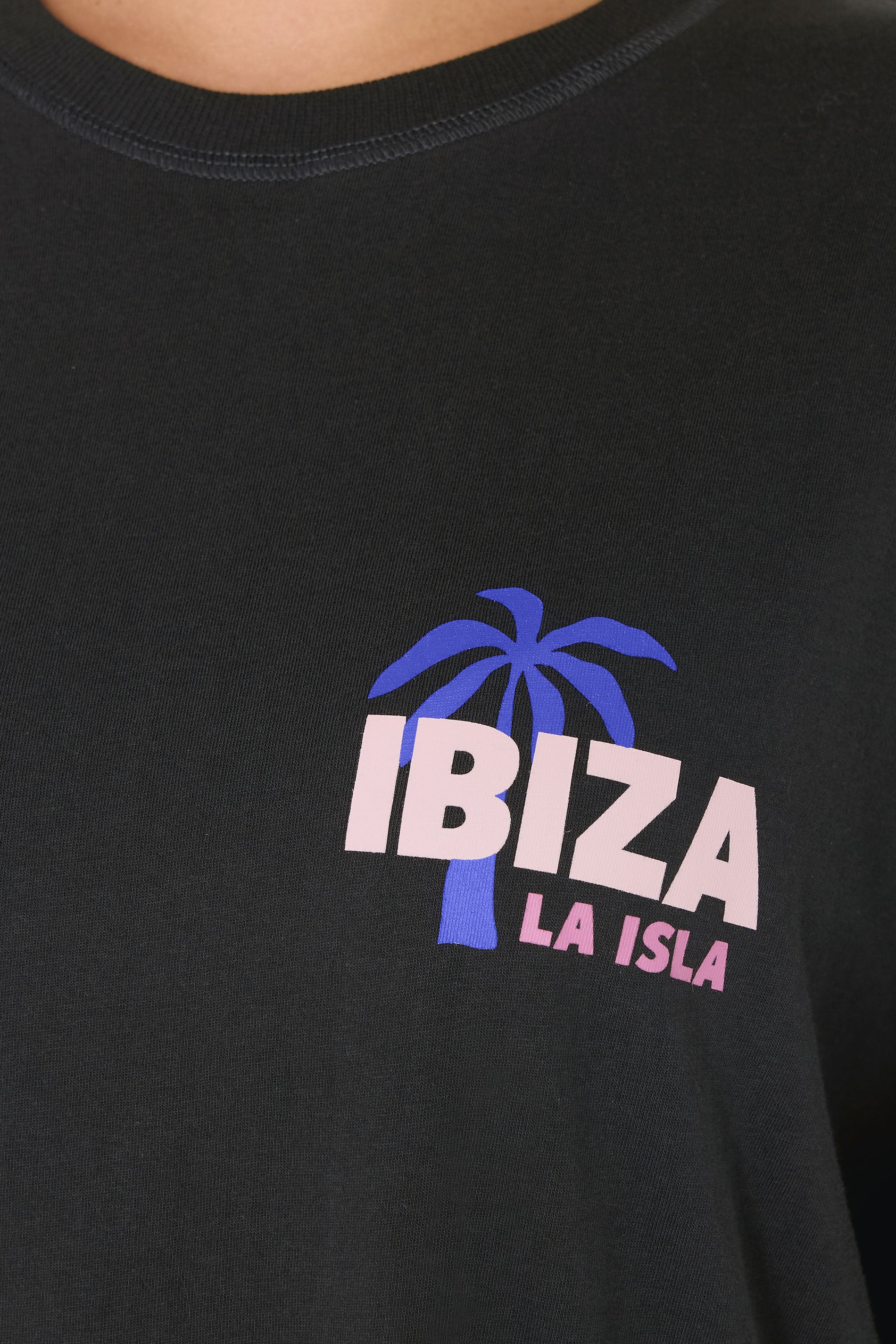 YOURS Plus Size Black 'Ibiza' Sleep Tee Nightdress | Yours Clothing 6