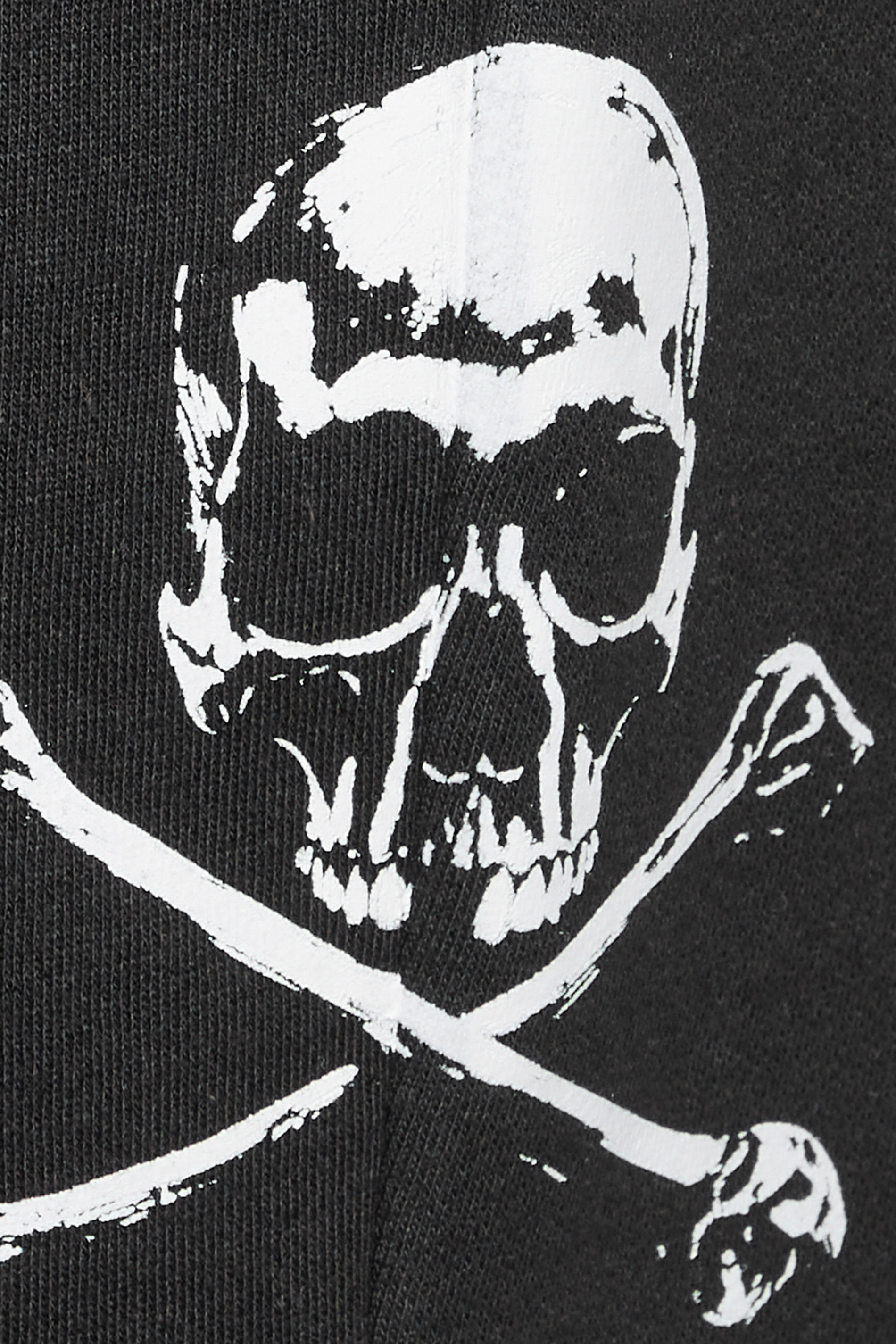 BadRhino Big & Tall Black Skull Printed Jogger Shorts | BadRhino 8