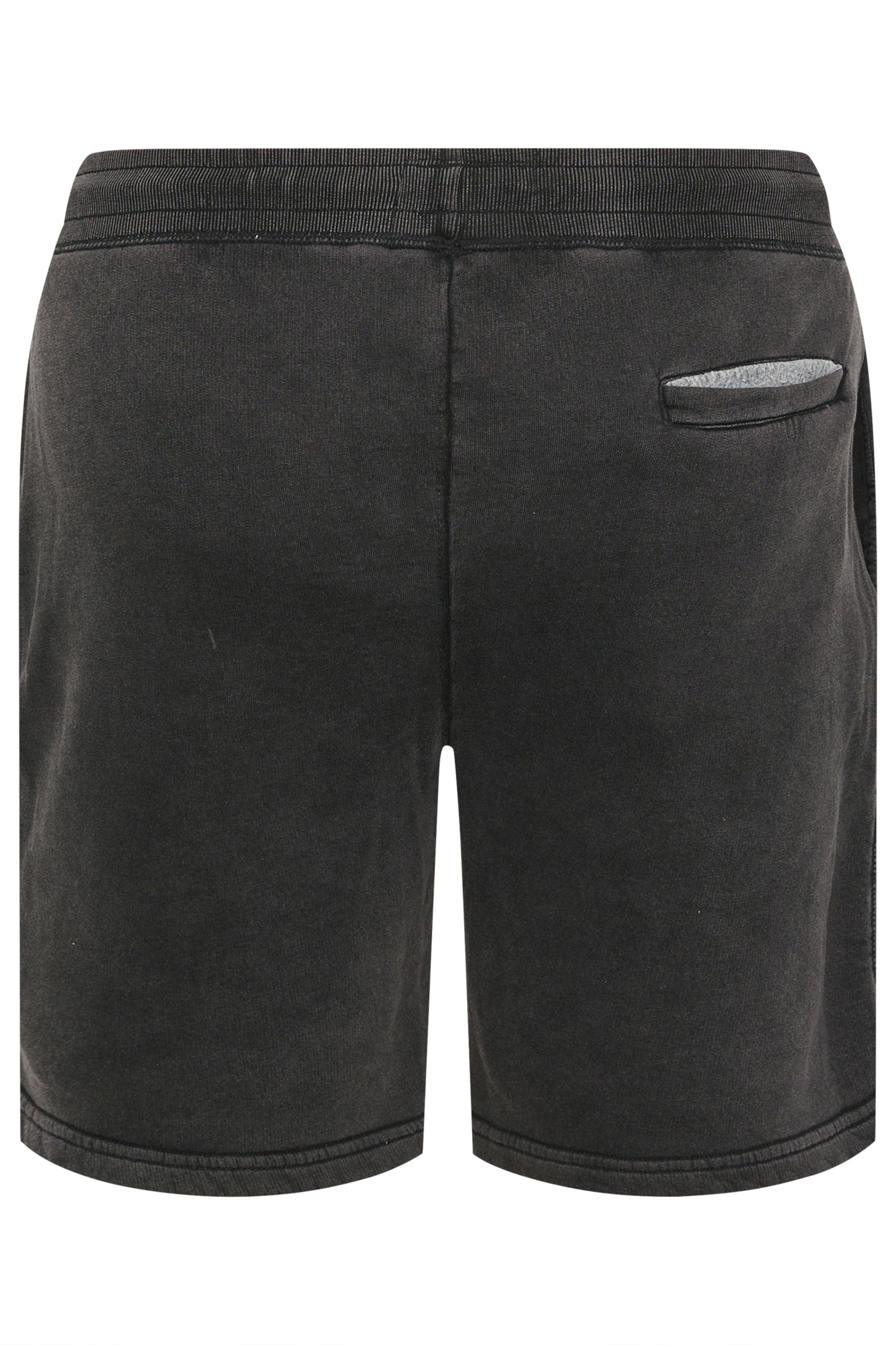 BadRhino Big & Tall Black Japanese Printed Jogger Shorts | BadRhino 7