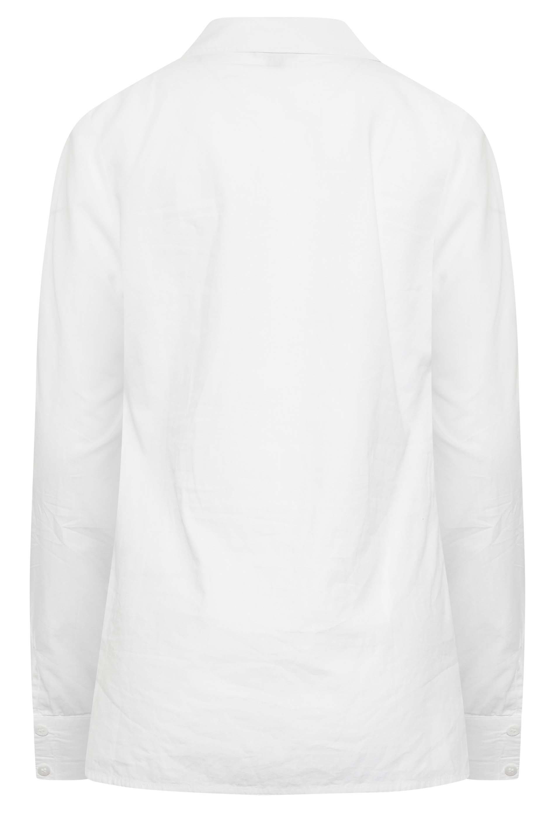 Tall Women's LTS White Cotton Shirt | Long Tall Sally  3