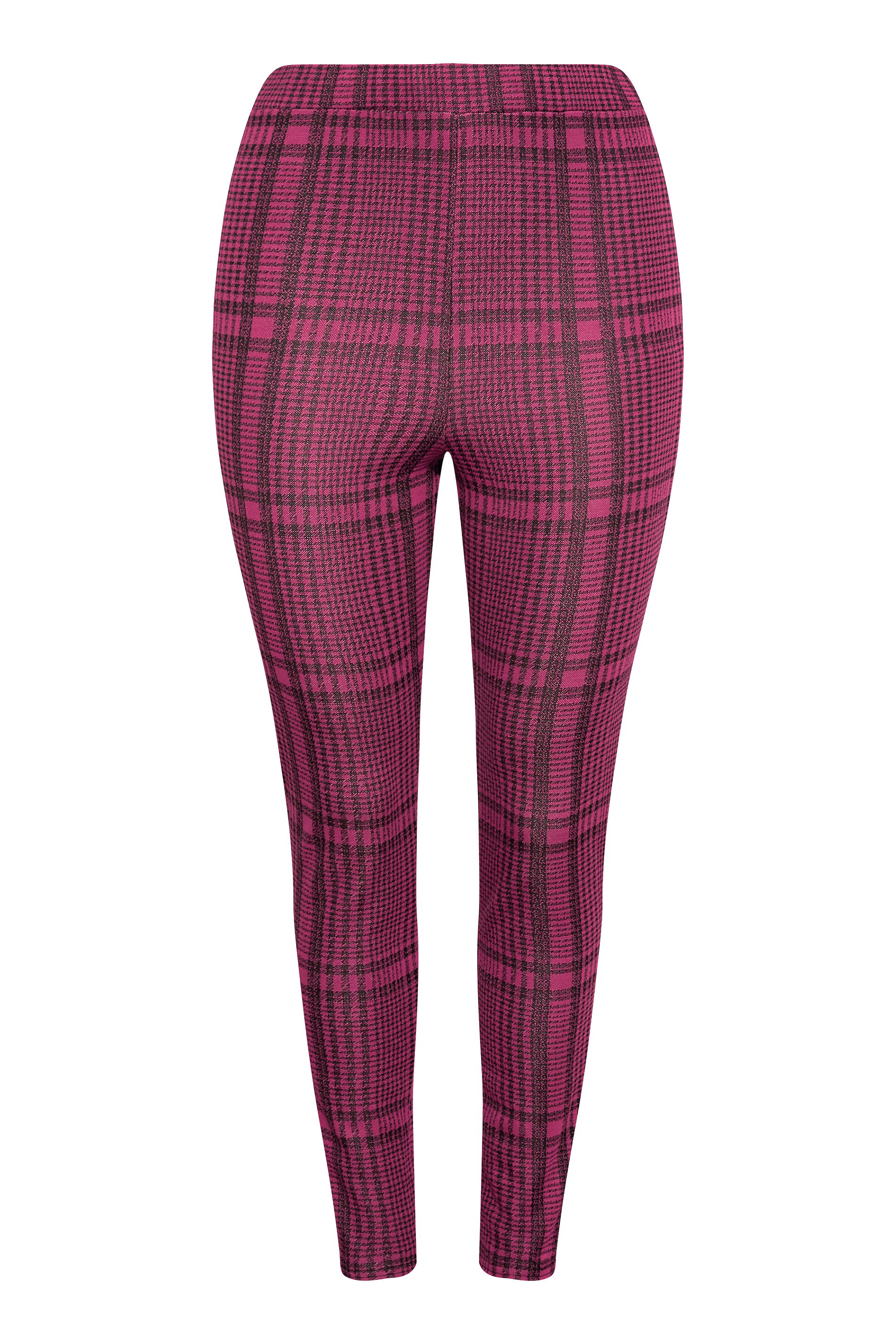 Plus Size Berry Pink Dogtooth Check 