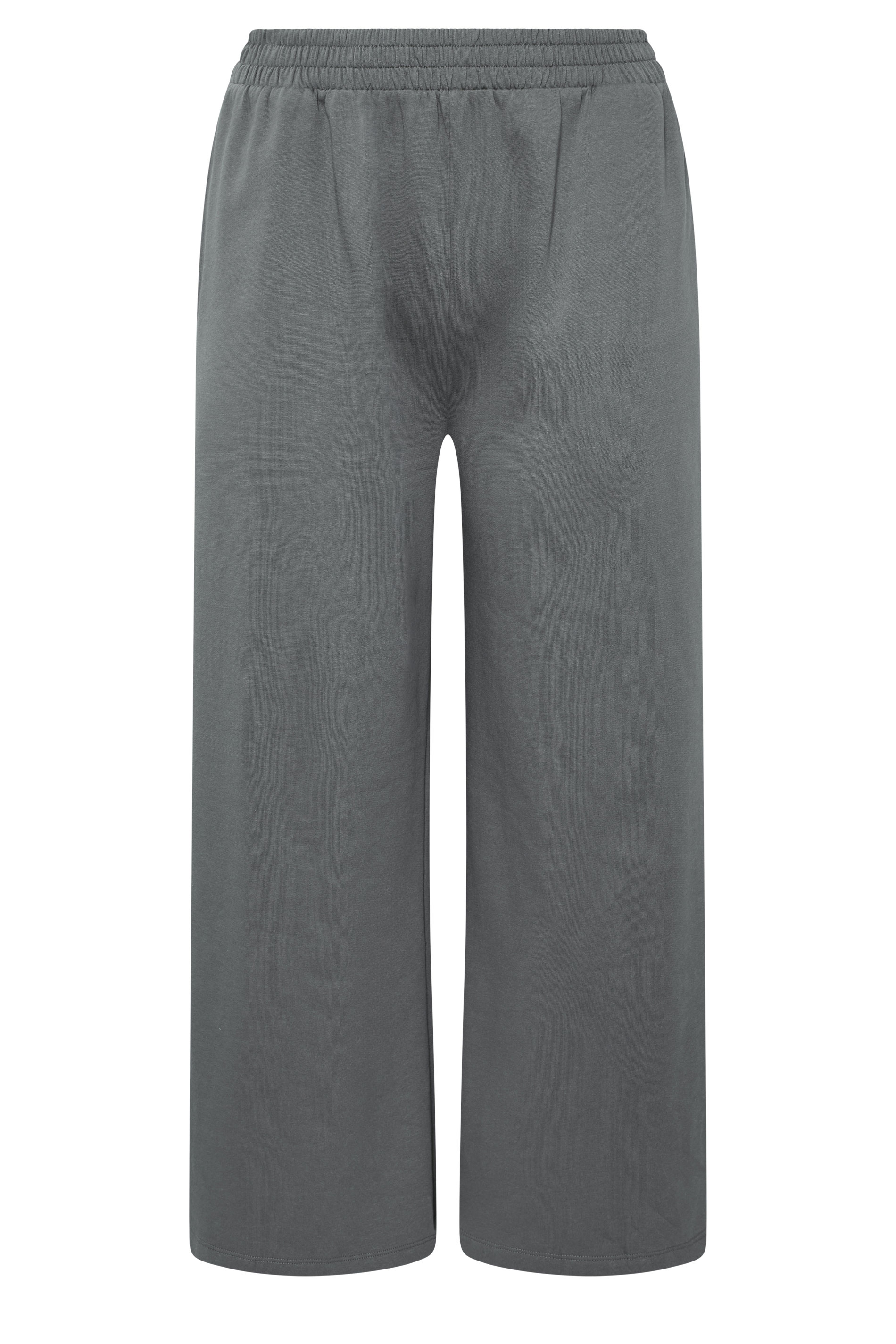 LIMITED COLLECTION Plus Size Grey Wide Leg Joggers | Yours Clothing 1