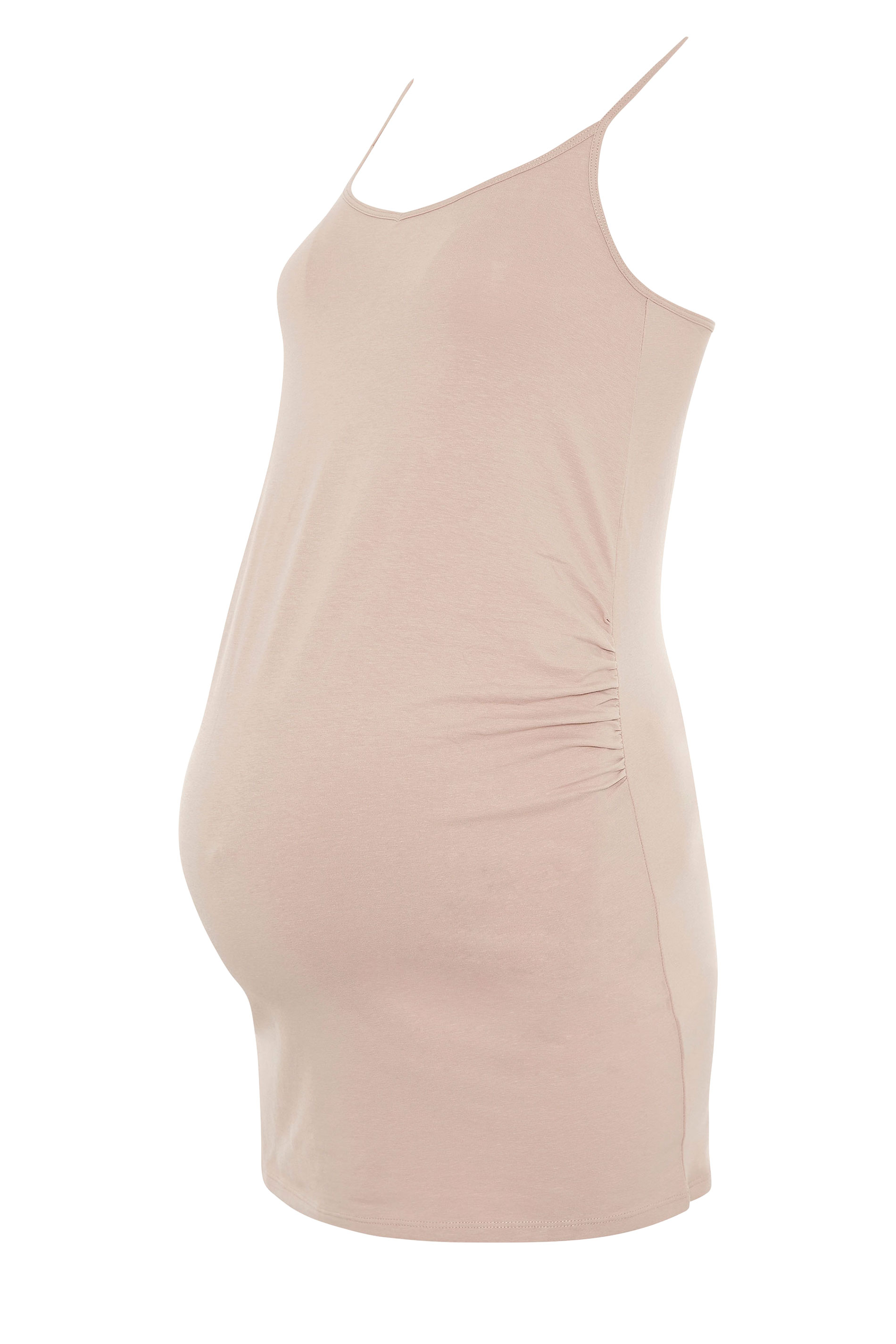Tall Women's LTS 2 Pack Maternity Nude & White Cami Vest Tops | Long Tall Sally 3