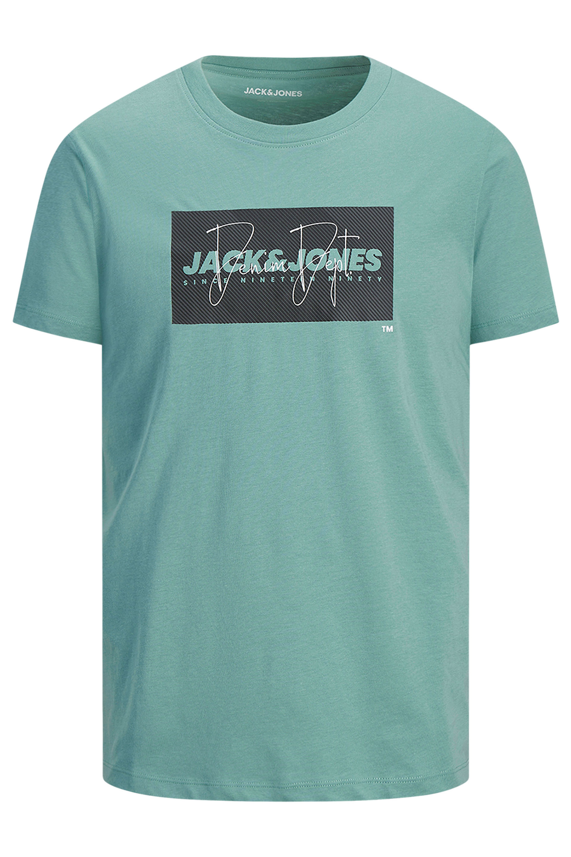 JACK & JONES Big & Tall Blue Logo Graphic T-Shirt | BadRhino 2