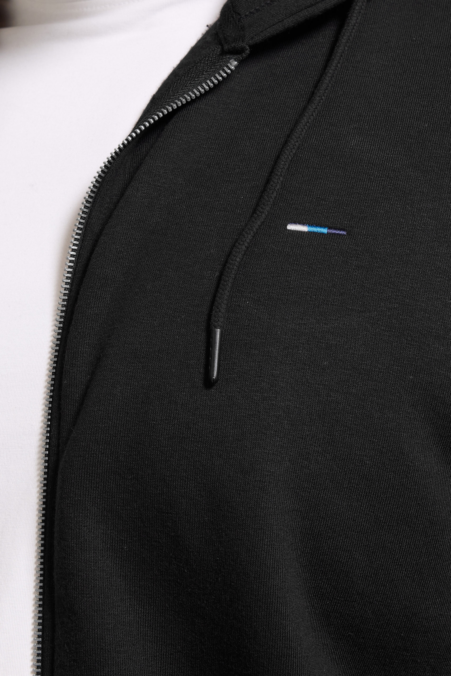 BadRhino Big & Tall Black Zip Through Hoodie | BadRhino 4