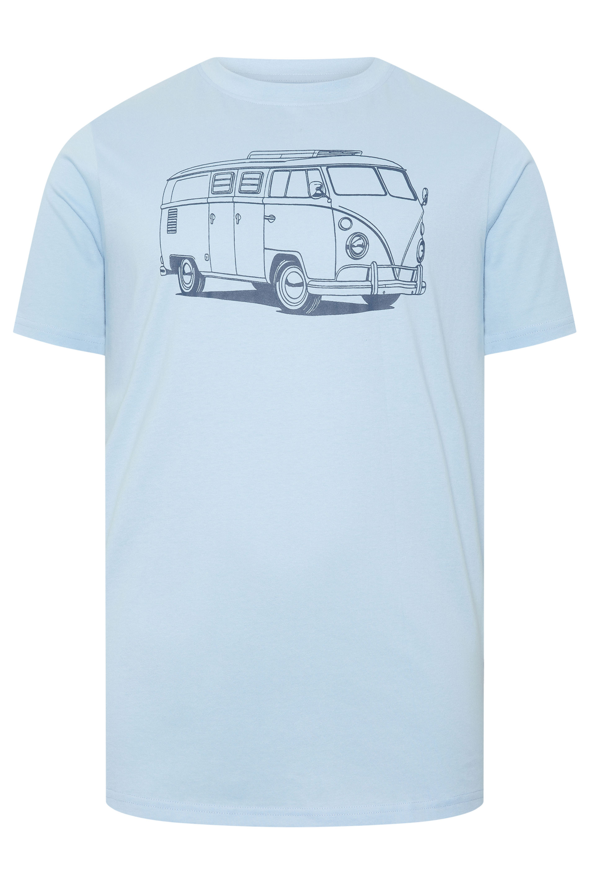 BadRhino Big & Tall Blue Campervan Graphic T-Shirt | BadRhino 5
