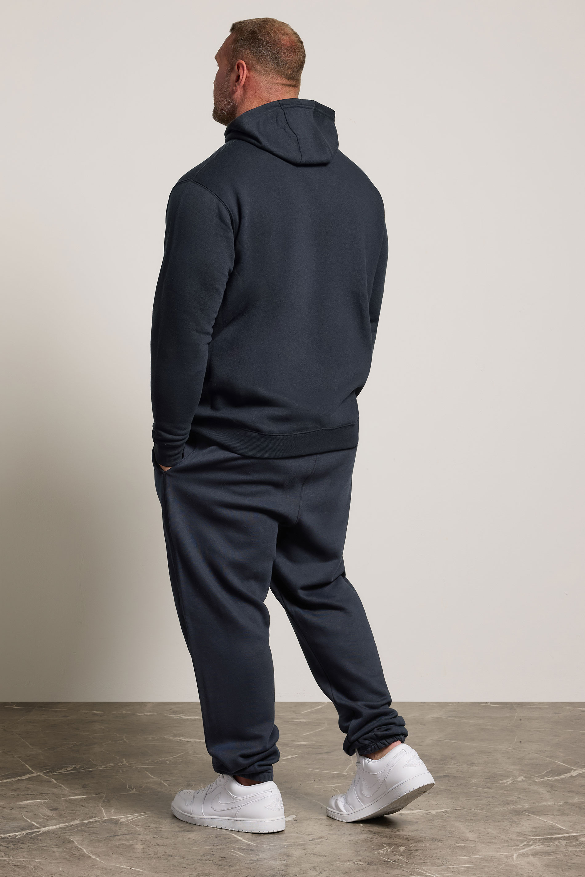 BadRhino Big & Tall Navy Blue Hoodie & Jogger Set | BadRhino 2