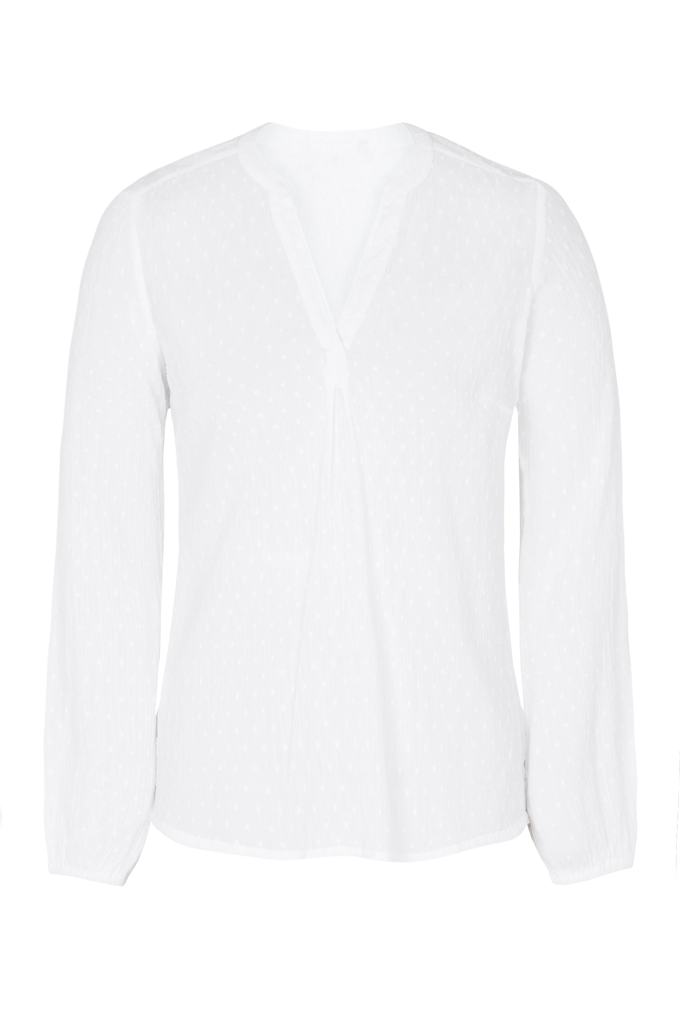 White Cotton Dobby Blouse | Long Tall Sally