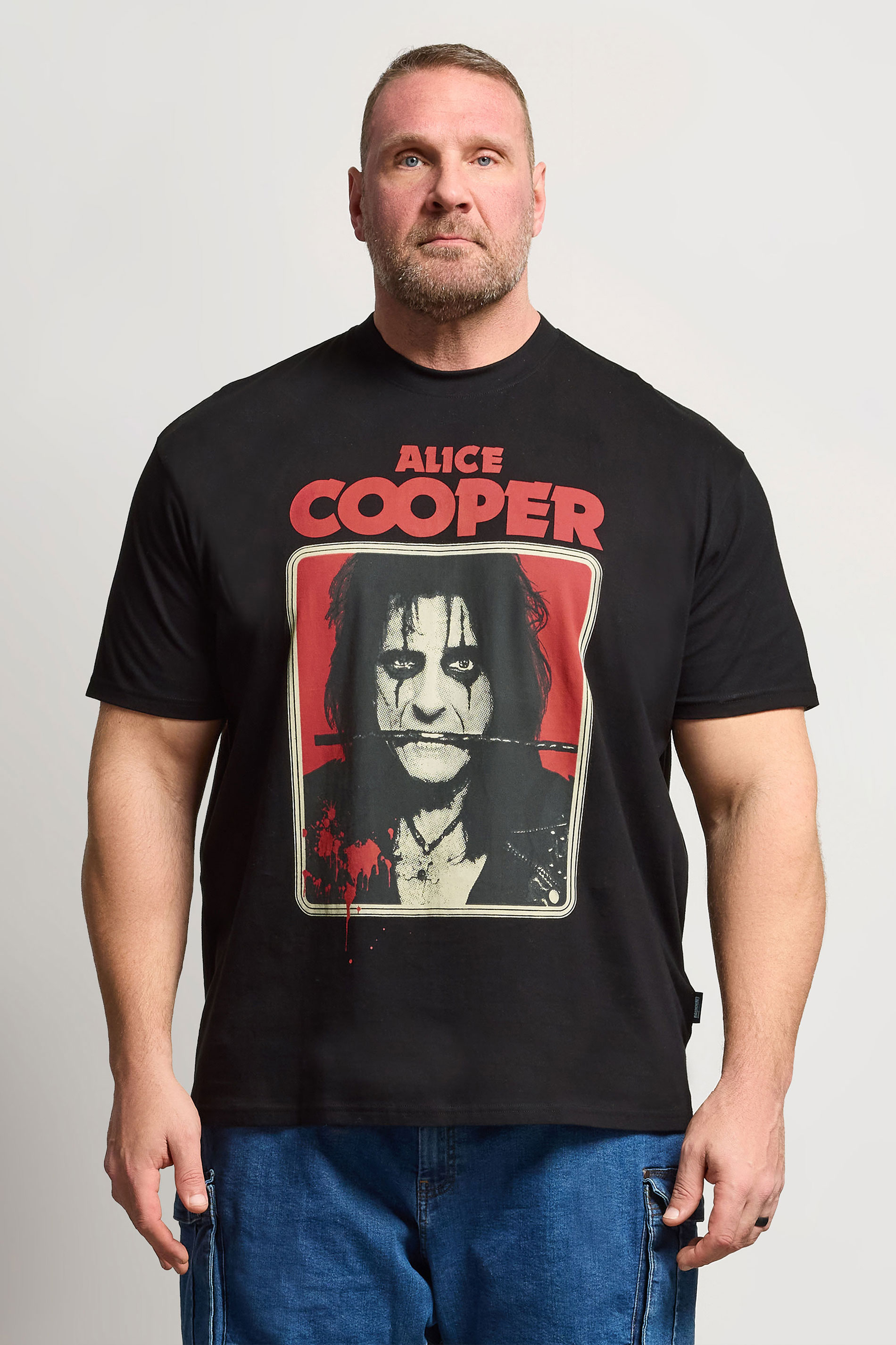 BadRhino Big & Tall Black Alice Cooper Graphic T-Shirt | BadRhino 3