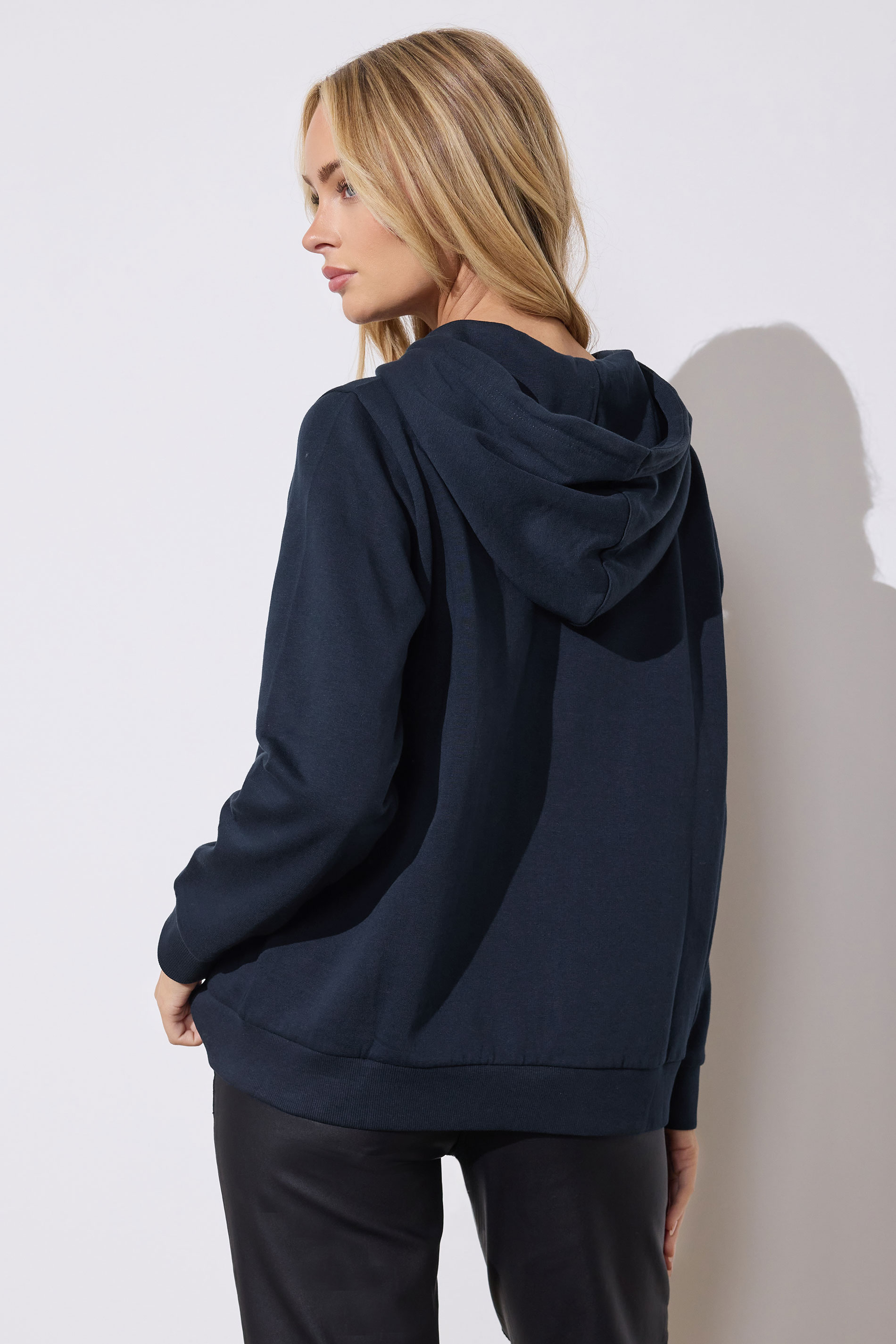 M&Co Navy Blue Essential Zip Hoodie | M&Co 2