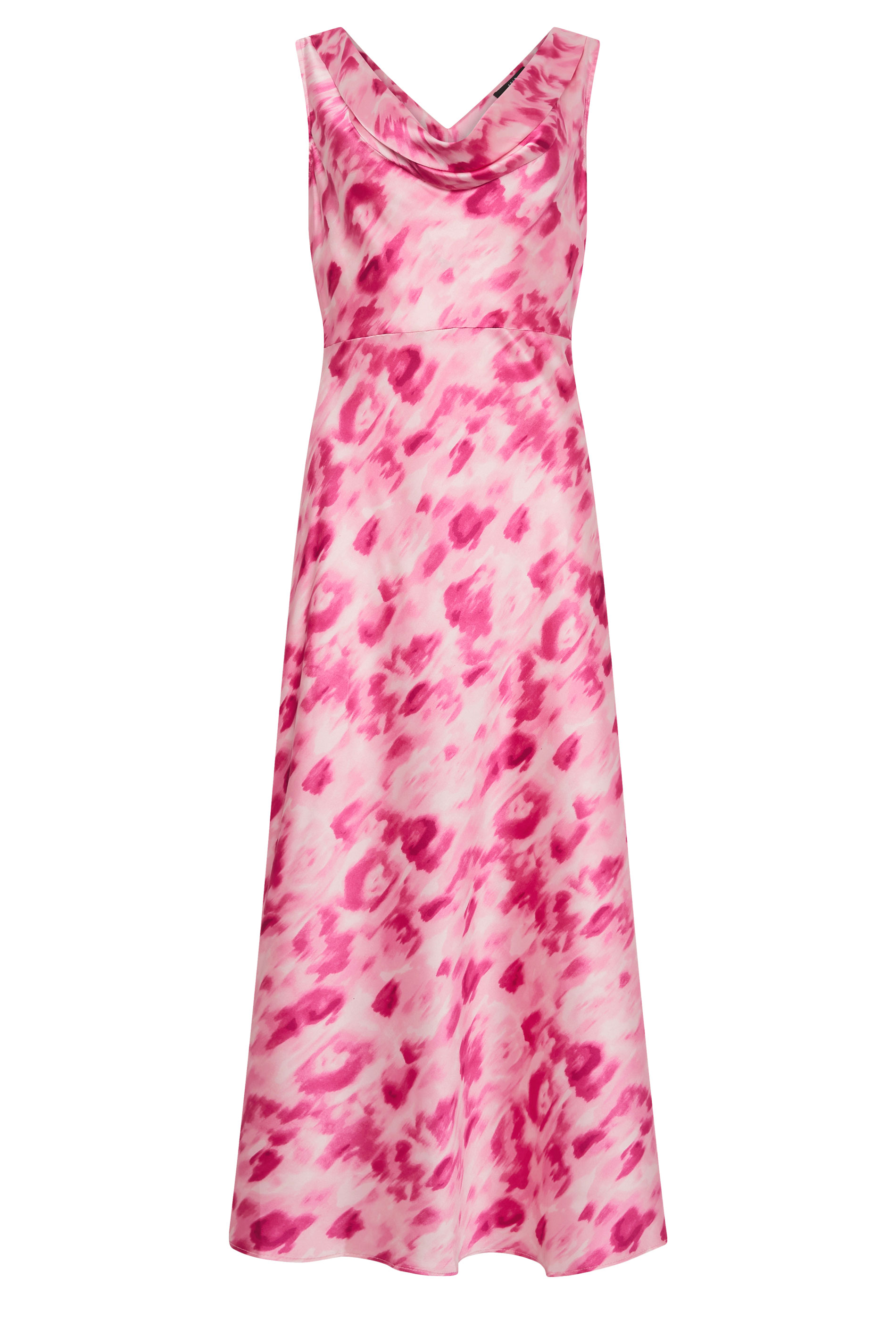 STAR Pink Abstract Cowl Neck Dress | StarByJM 5