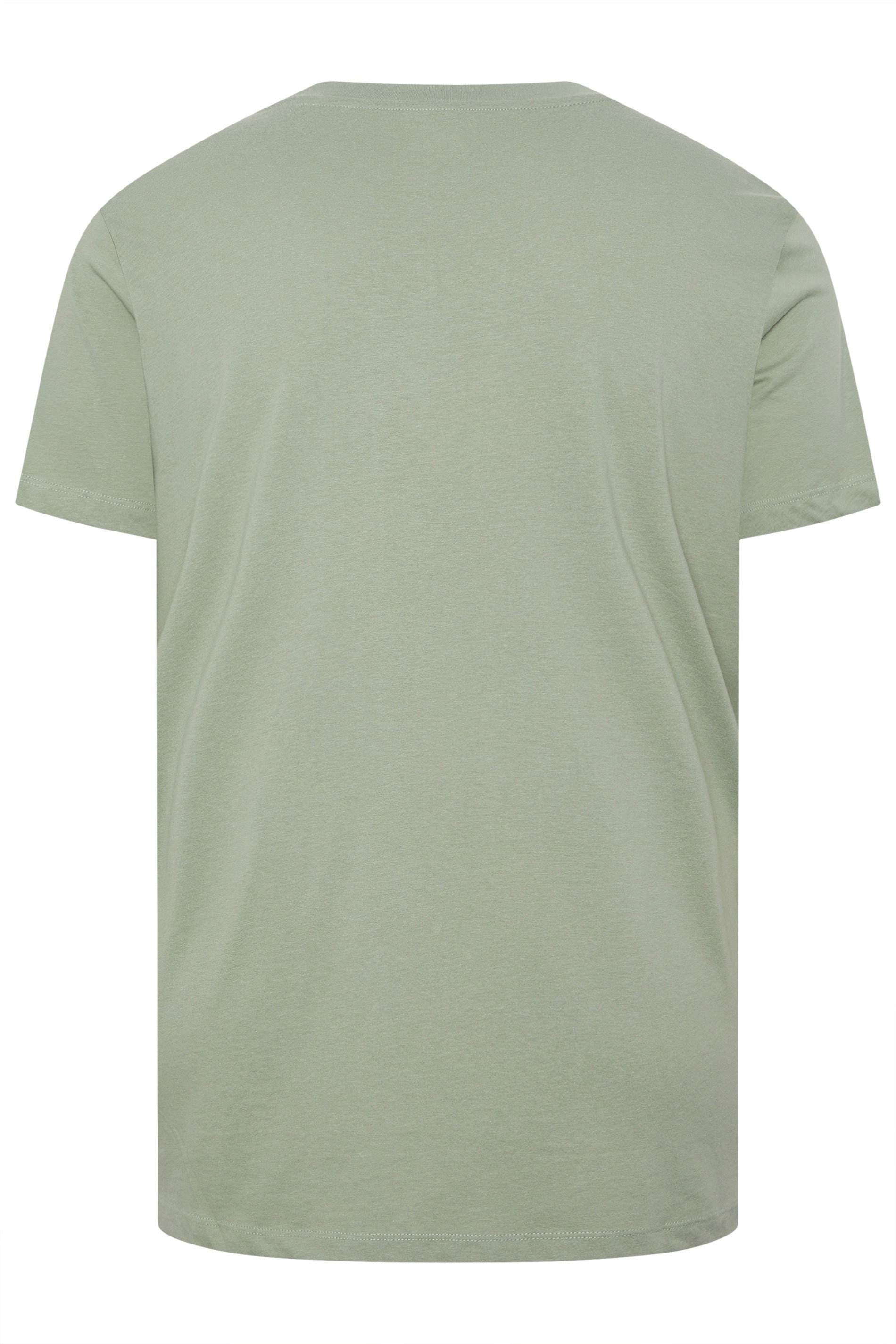 JACK & JONES Big & Tall 5 PACK White/Blue/Black/Green/Off-White T-Shirts | BadRhino 10