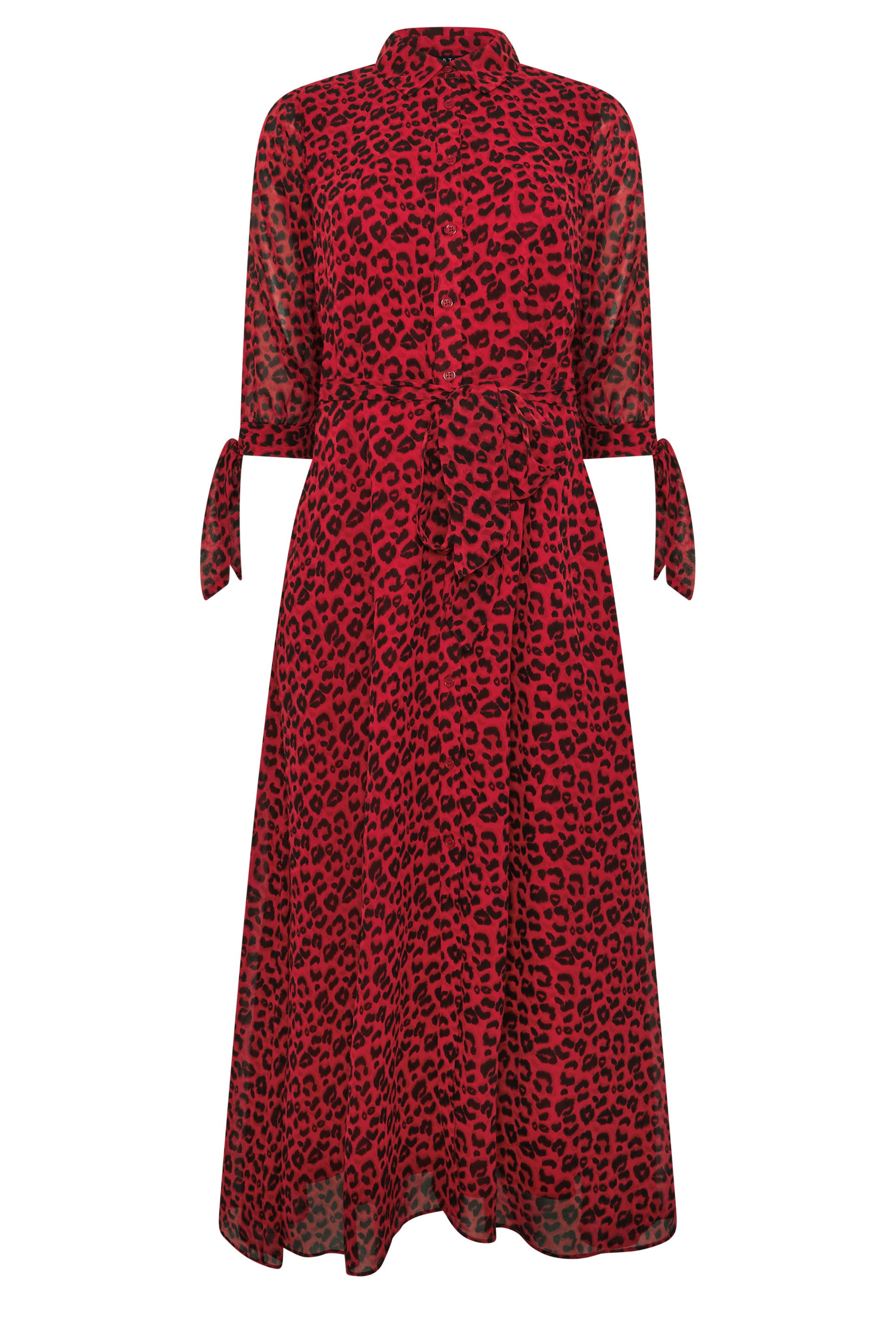 STAR Red Leopard Shirt Dress | StarByJM 5