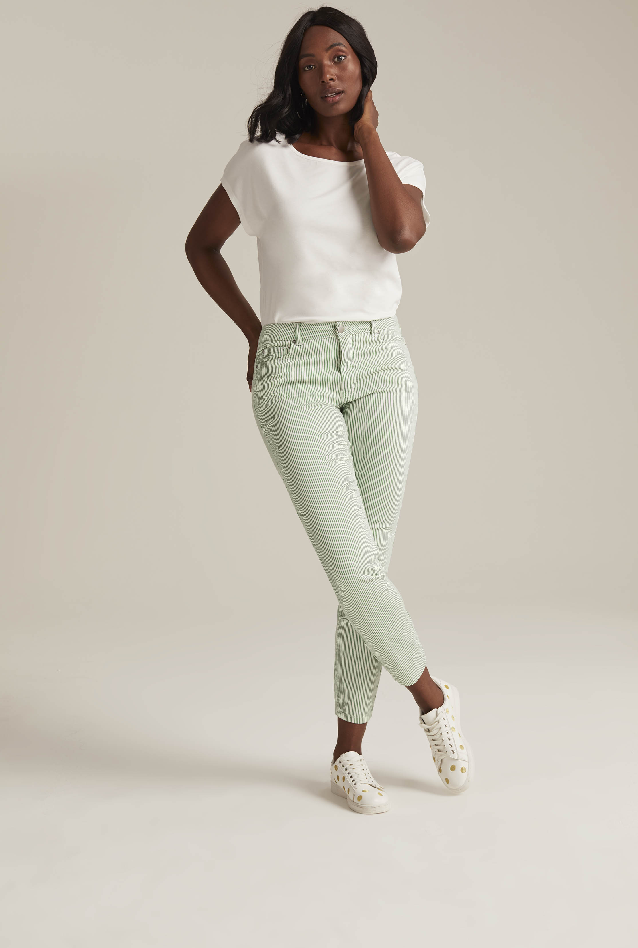 Stripe Ankle Grazer Jean | Long Tall Sally