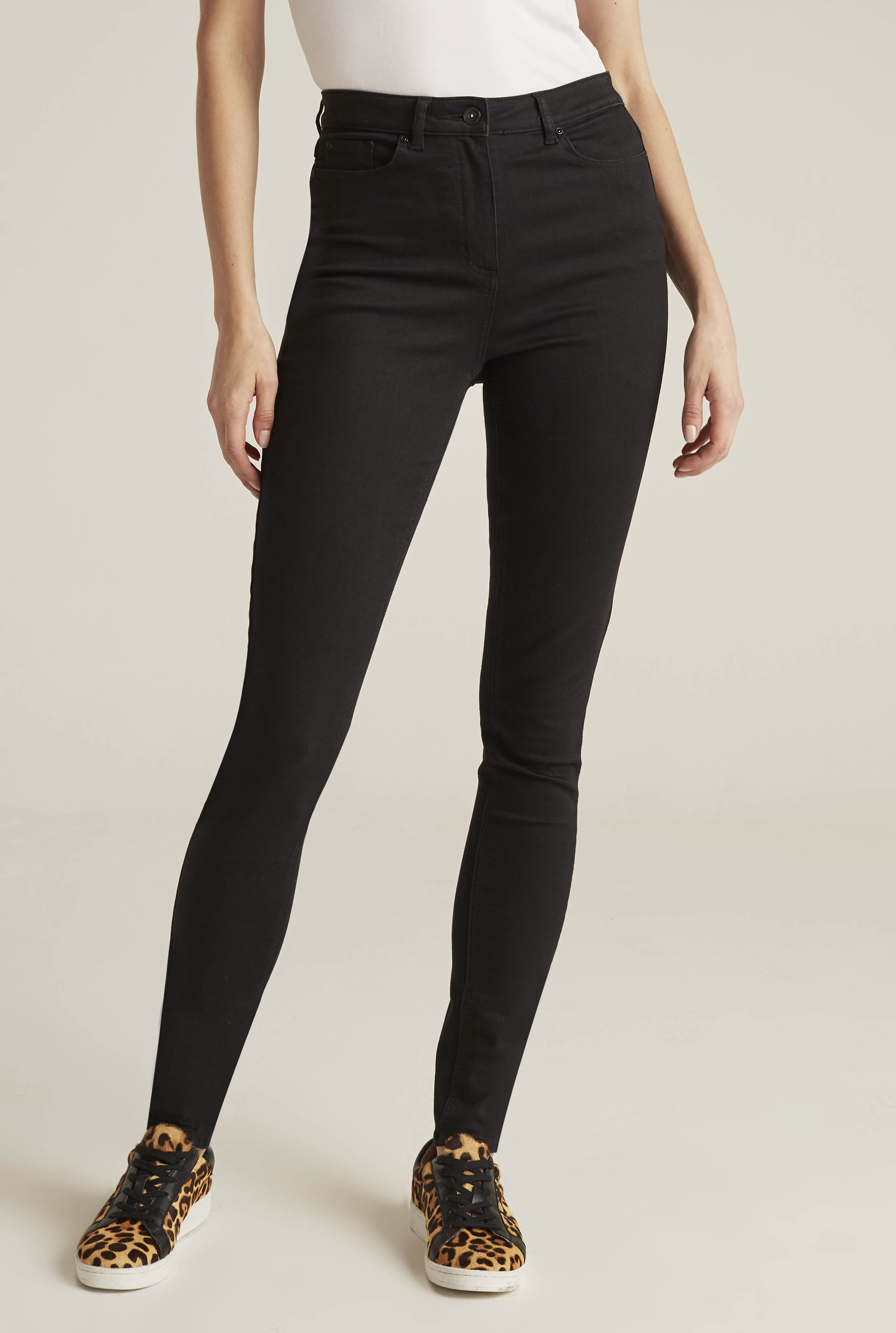 Black Powerstretch Super Skinny Jeans | Long Tall Sally