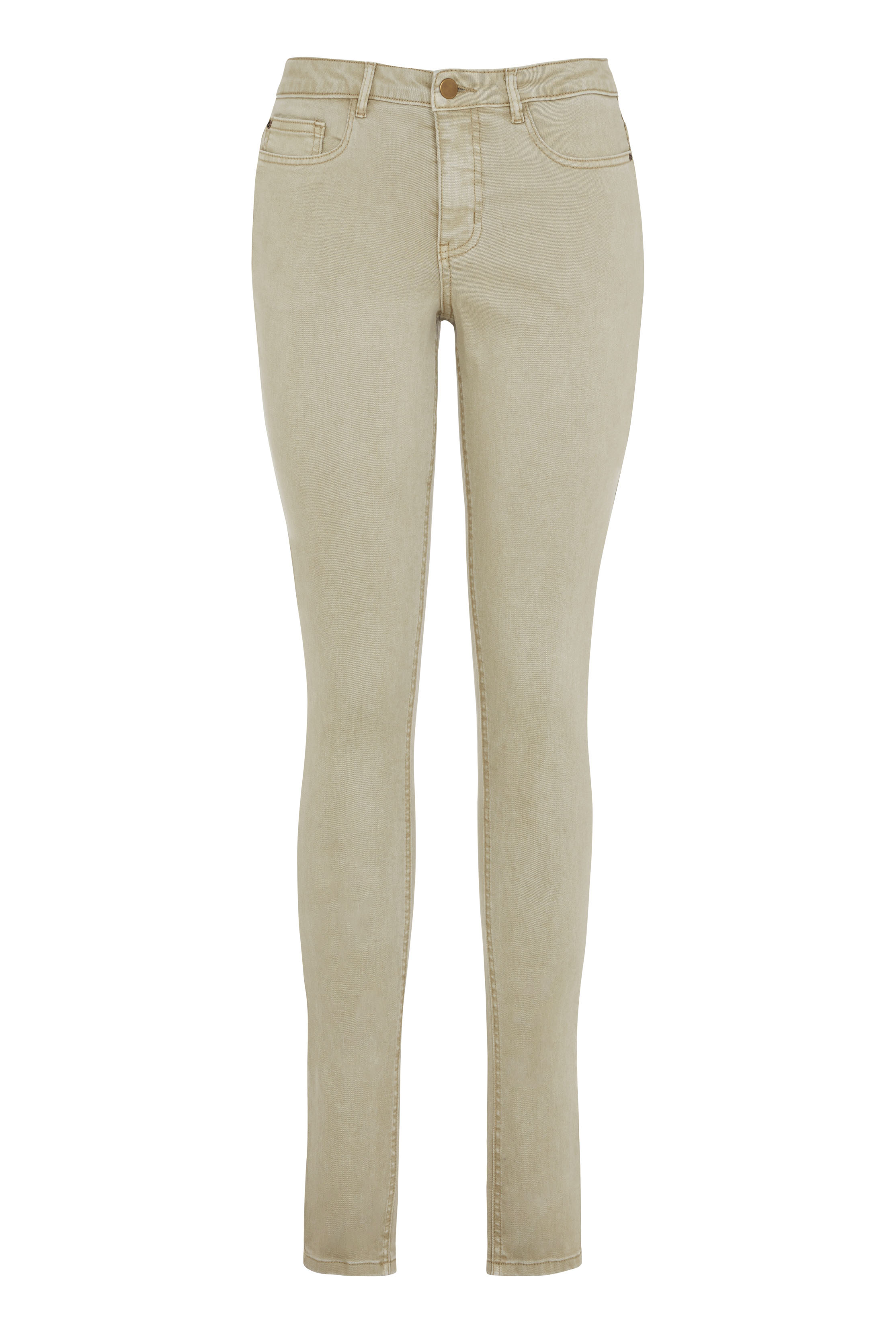 Tan Skinny Low Rise Jeans | Long Tall Sally