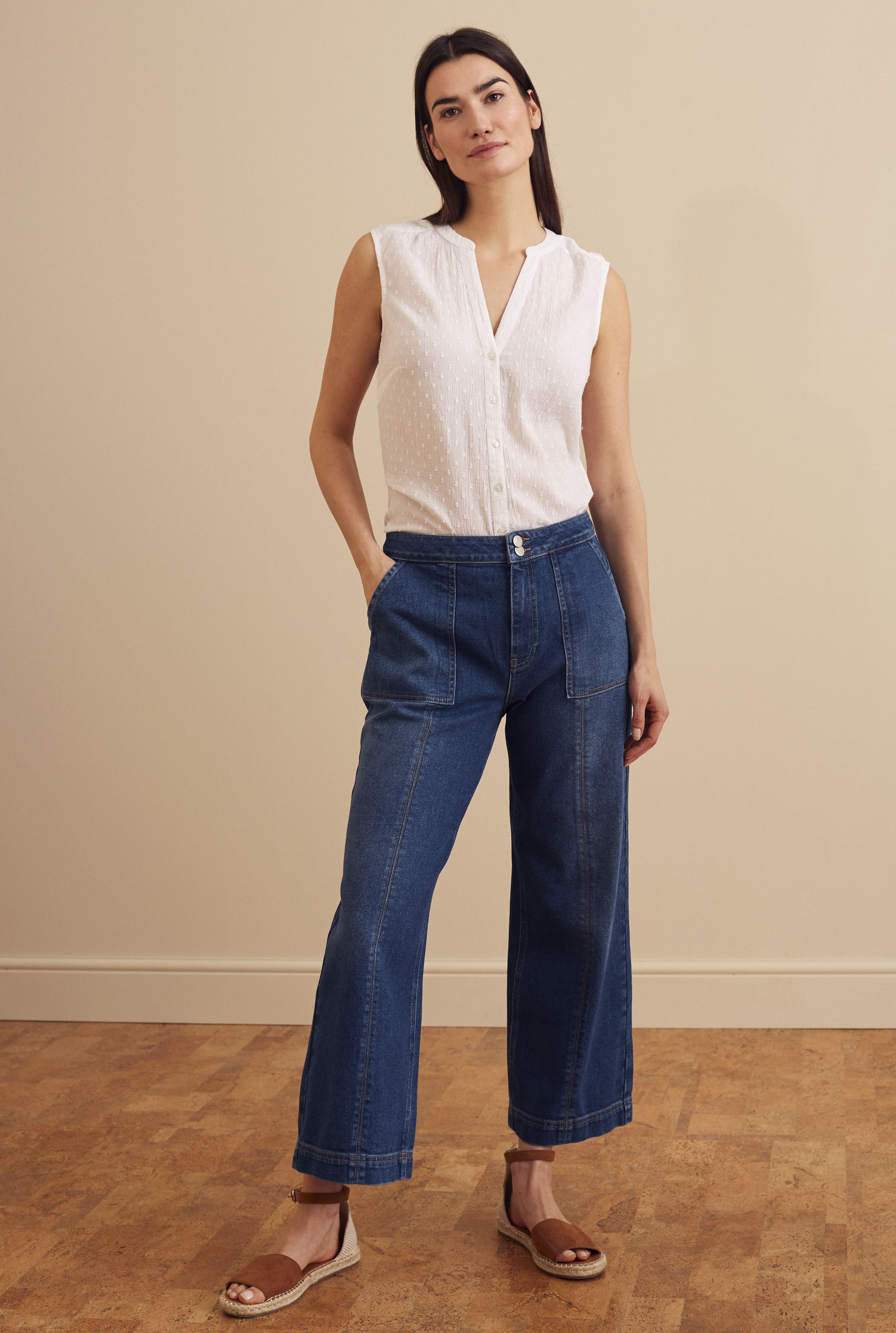 Carpenter Wide Leg Crop Jean | Long Tall Sally