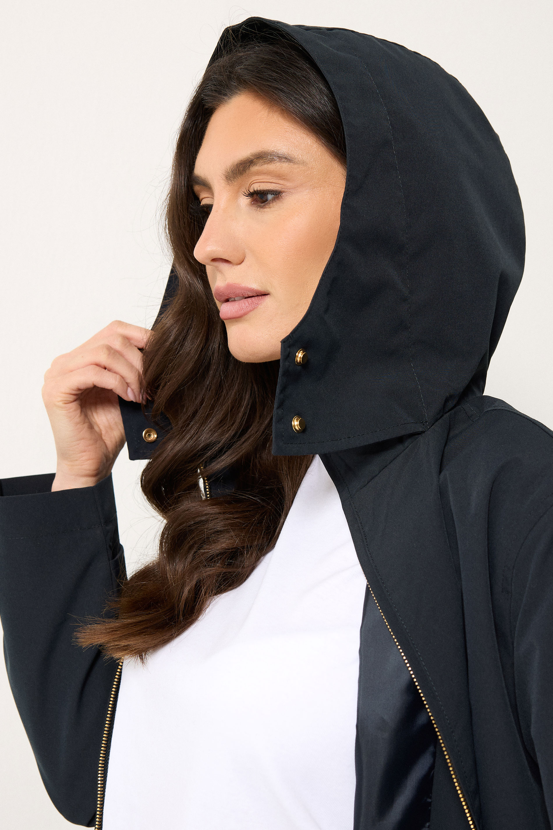 M&Co Navy Blue Short Mac Coat | M&Co 4