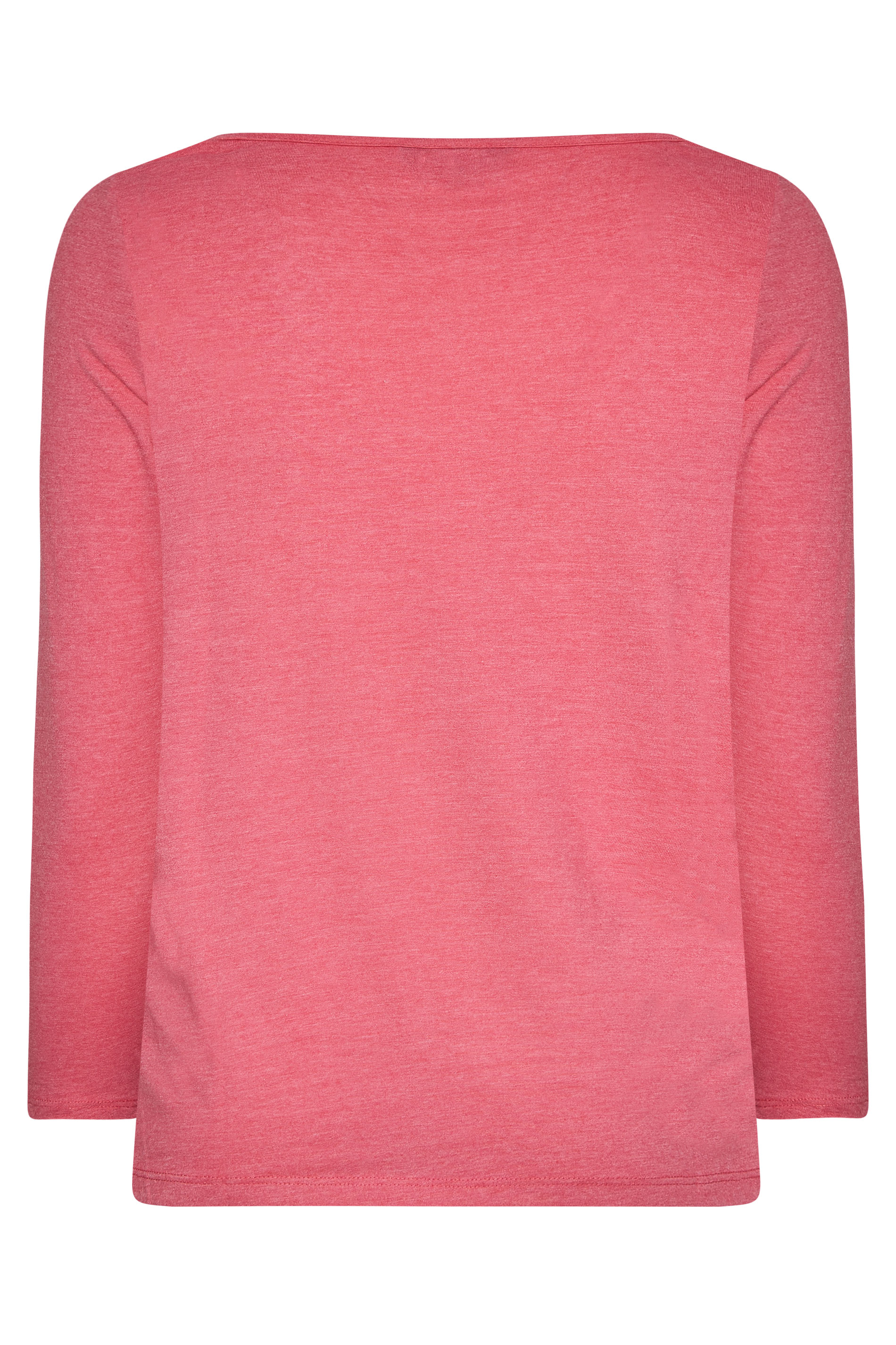 Grande taille  Tops Grande taille  T-Shirts | T-Shirt Rose Manches Longues en Jersey - KE01408