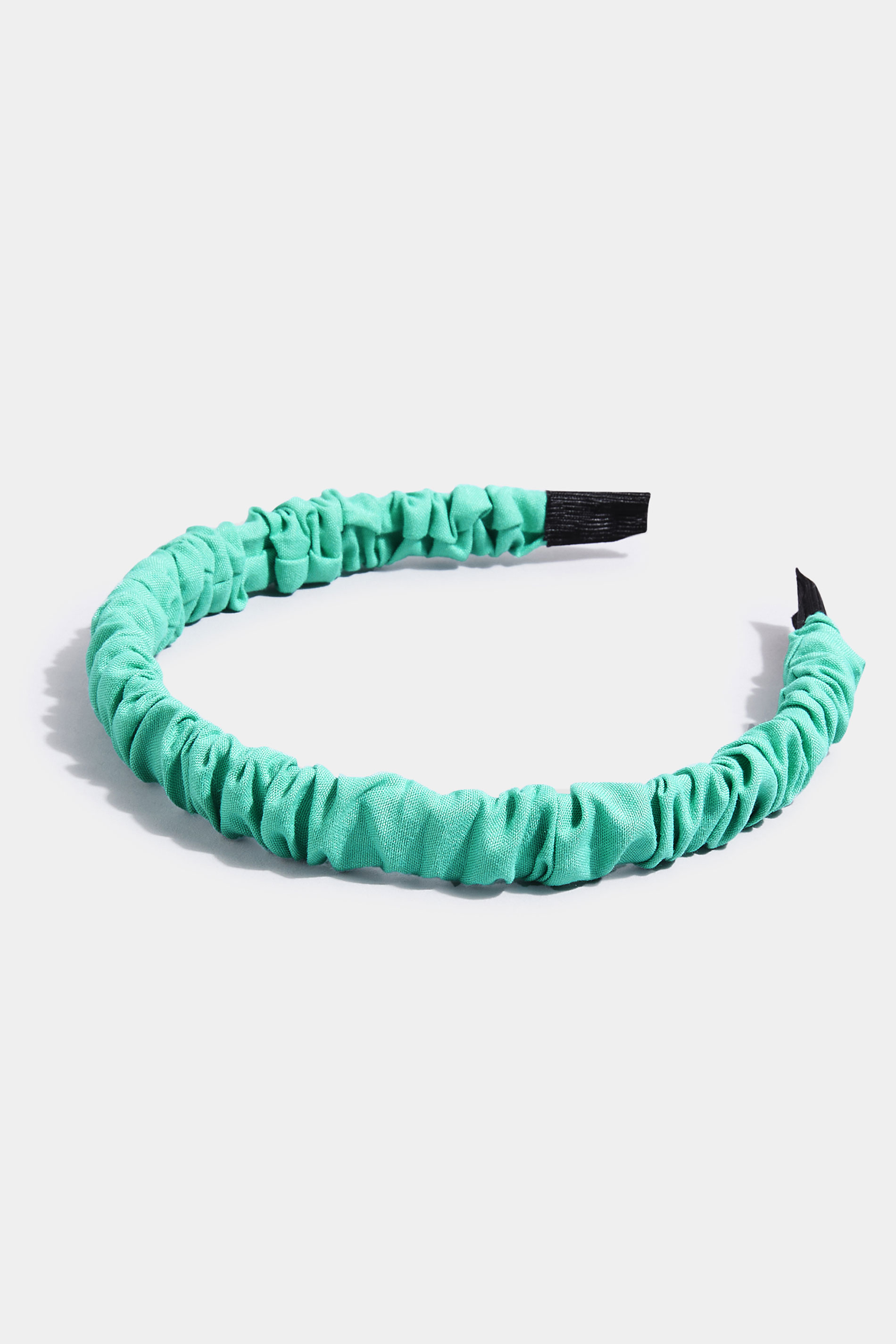 Green Skinny Ruched Headband | Yours Clothing 3