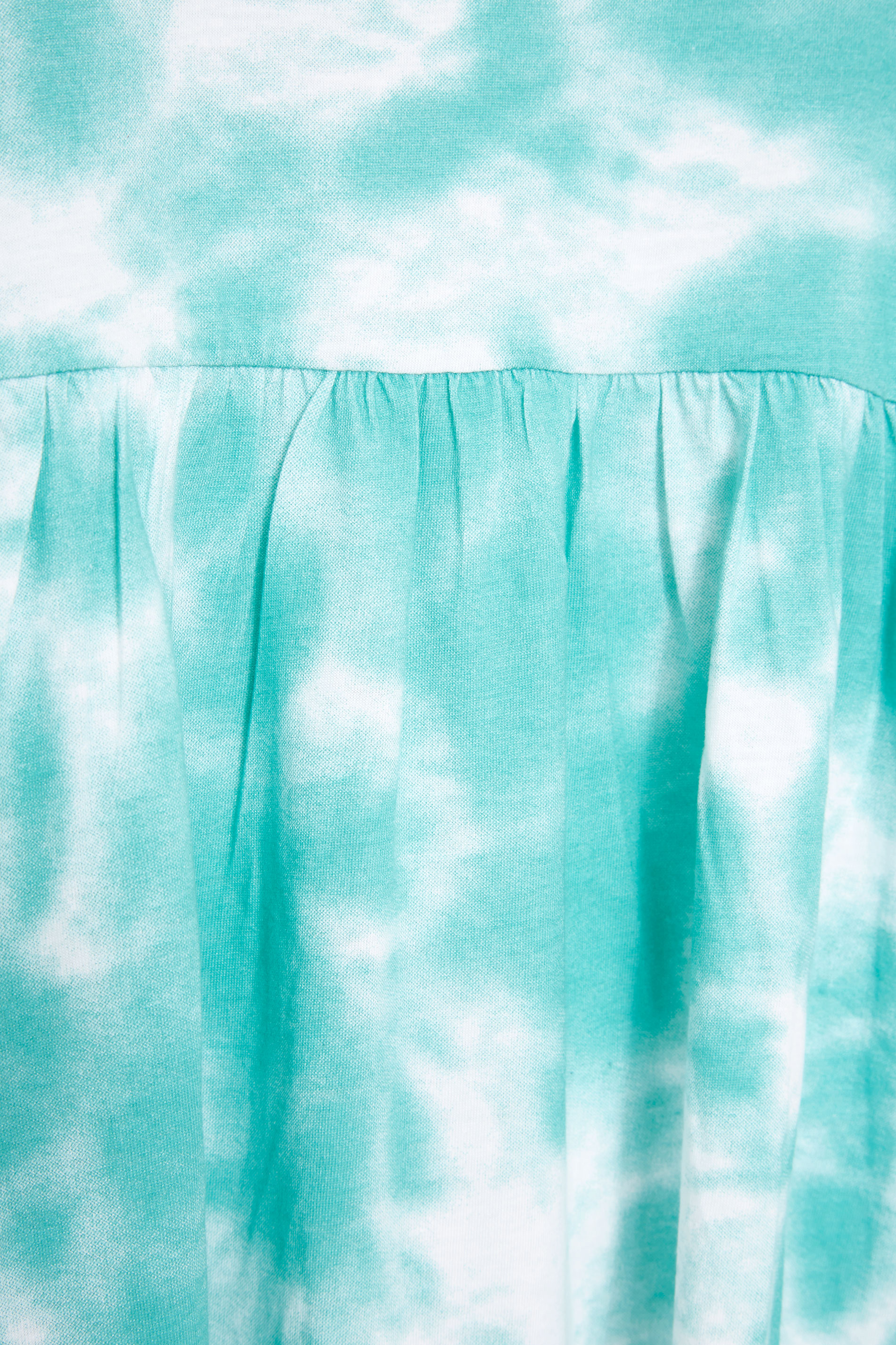 Grande taille  Tops Grande taille  Débardeurs & Caracos | Débardeur Bleu Turquoise en Jersey Tie & Dye - UF39368