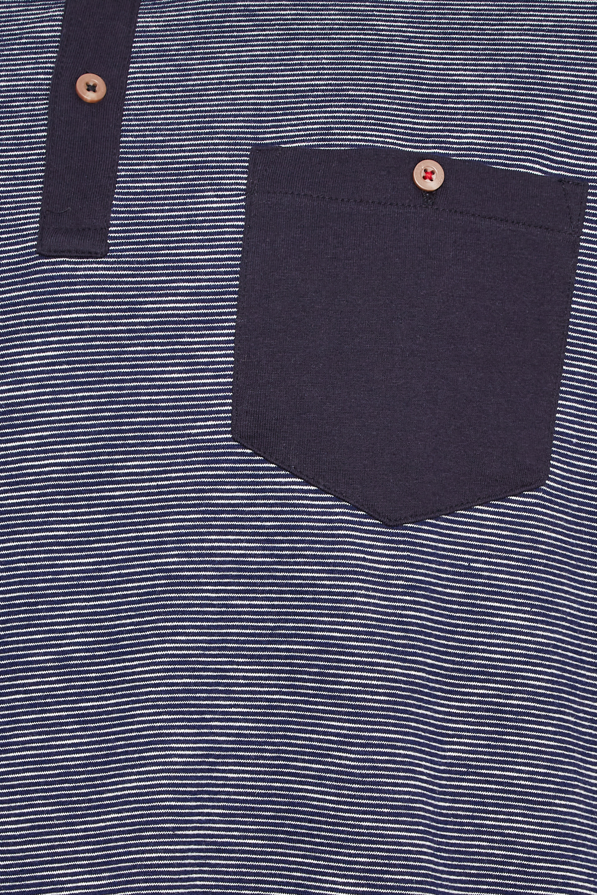 D555 Big & Tall Navy Blue Stripe Polo Shirt | BadRhino 2