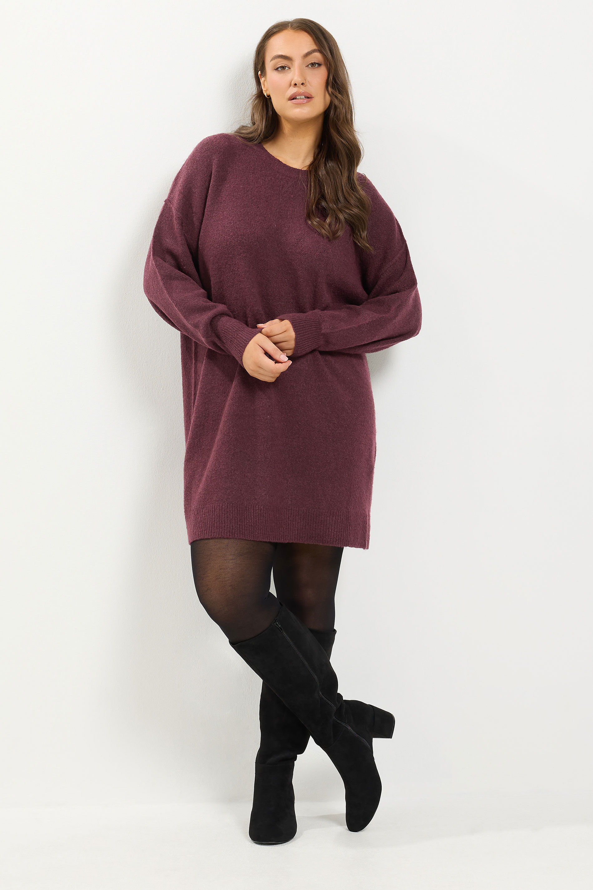 burgundy long sleeve dress plus size Yours Women's Red Knitted Jumper Size 10-12 Polyester Dress Buy Beach Dresses and SIZE:36 skimming sheath cut from