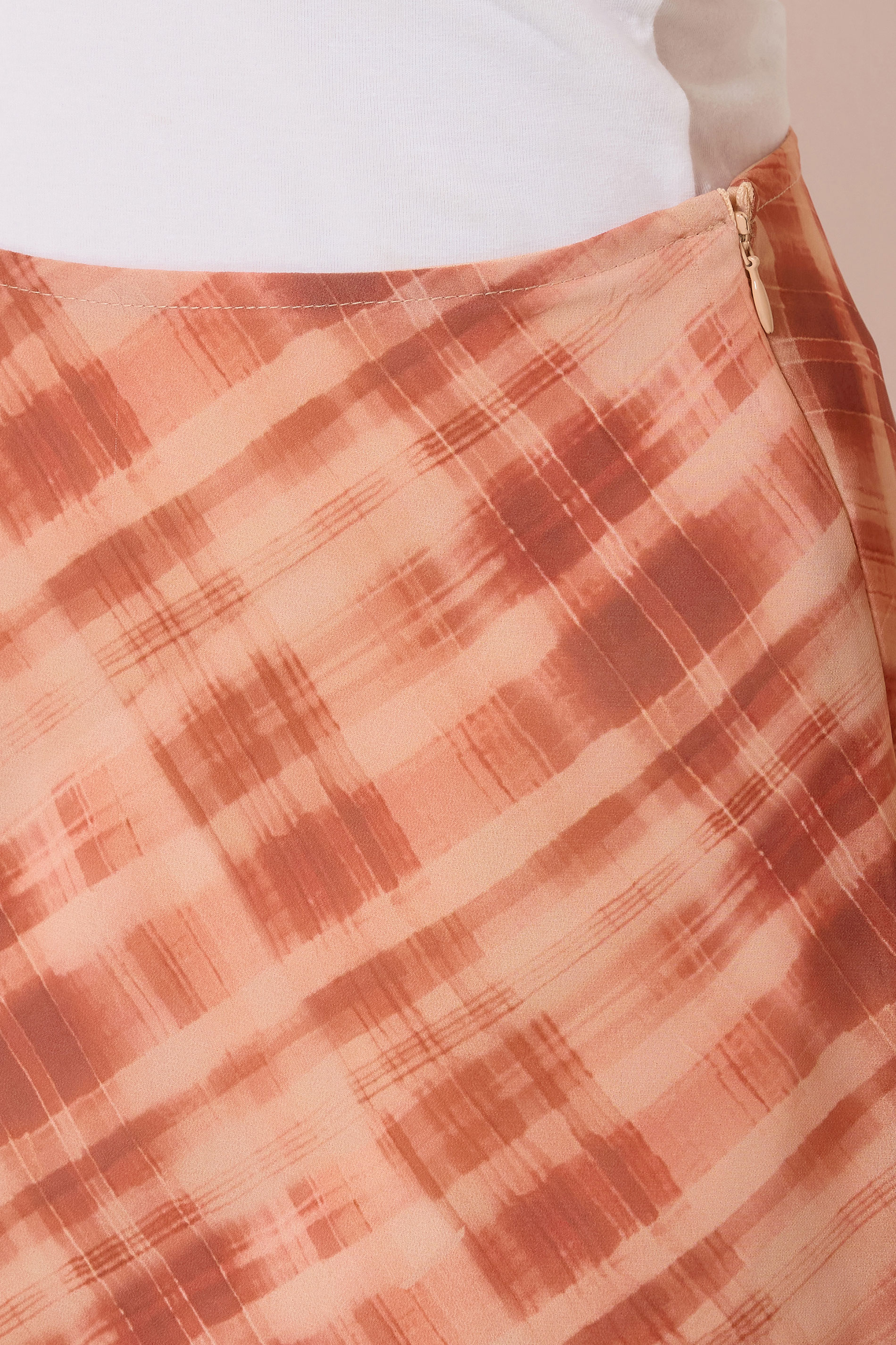 LTS Tall Women's Pink & Orange Abstract Check Maxi Skirt | Long Tall Sally 5